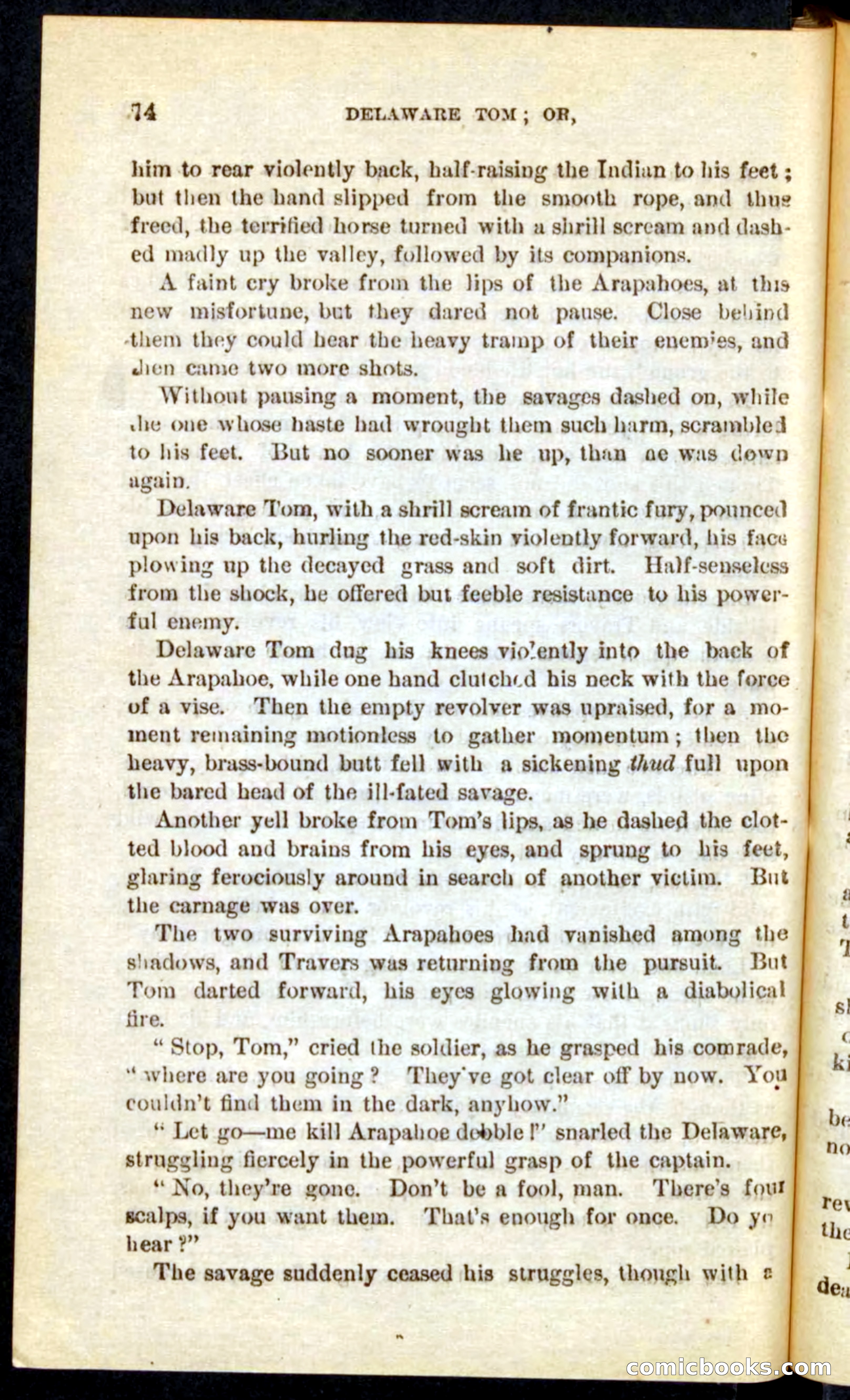 Beadle's Pocket Novels No. 71: Delaware Tom — page 70 of 100