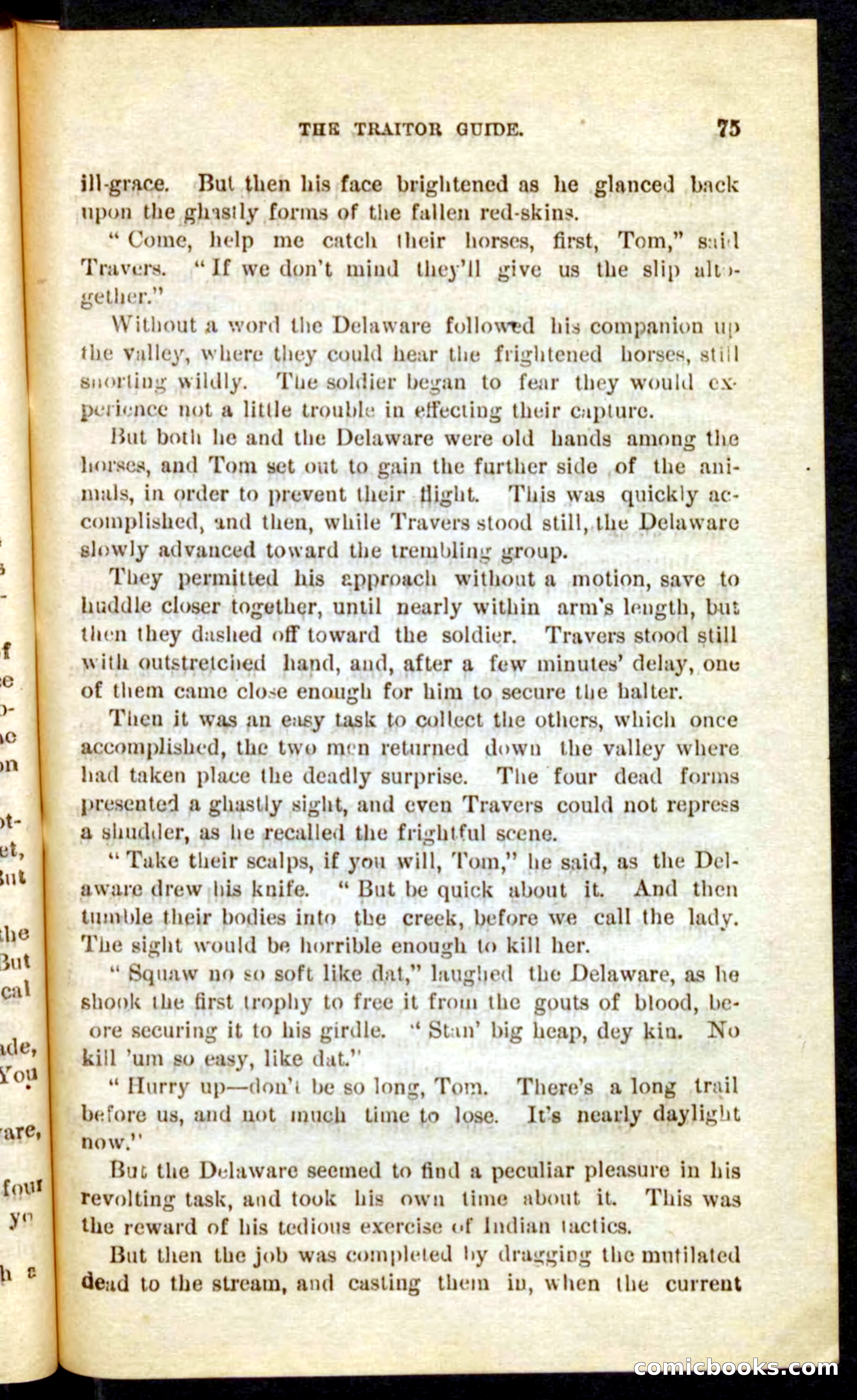 Beadle's Pocket Novels No. 71: Delaware Tom — page 71 of 100