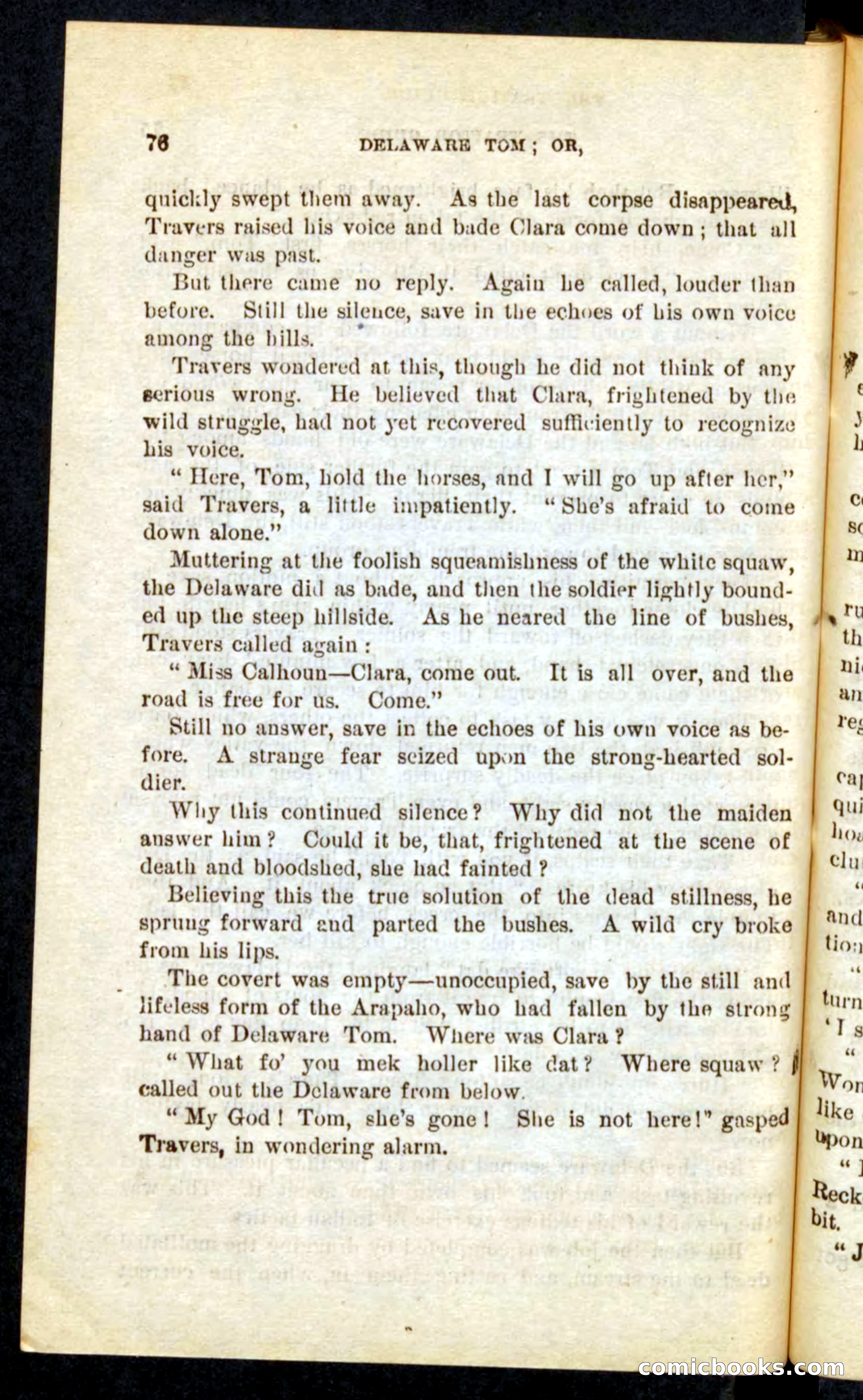 Beadle's Pocket Novels No. 71: Delaware Tom — page 72 of 100