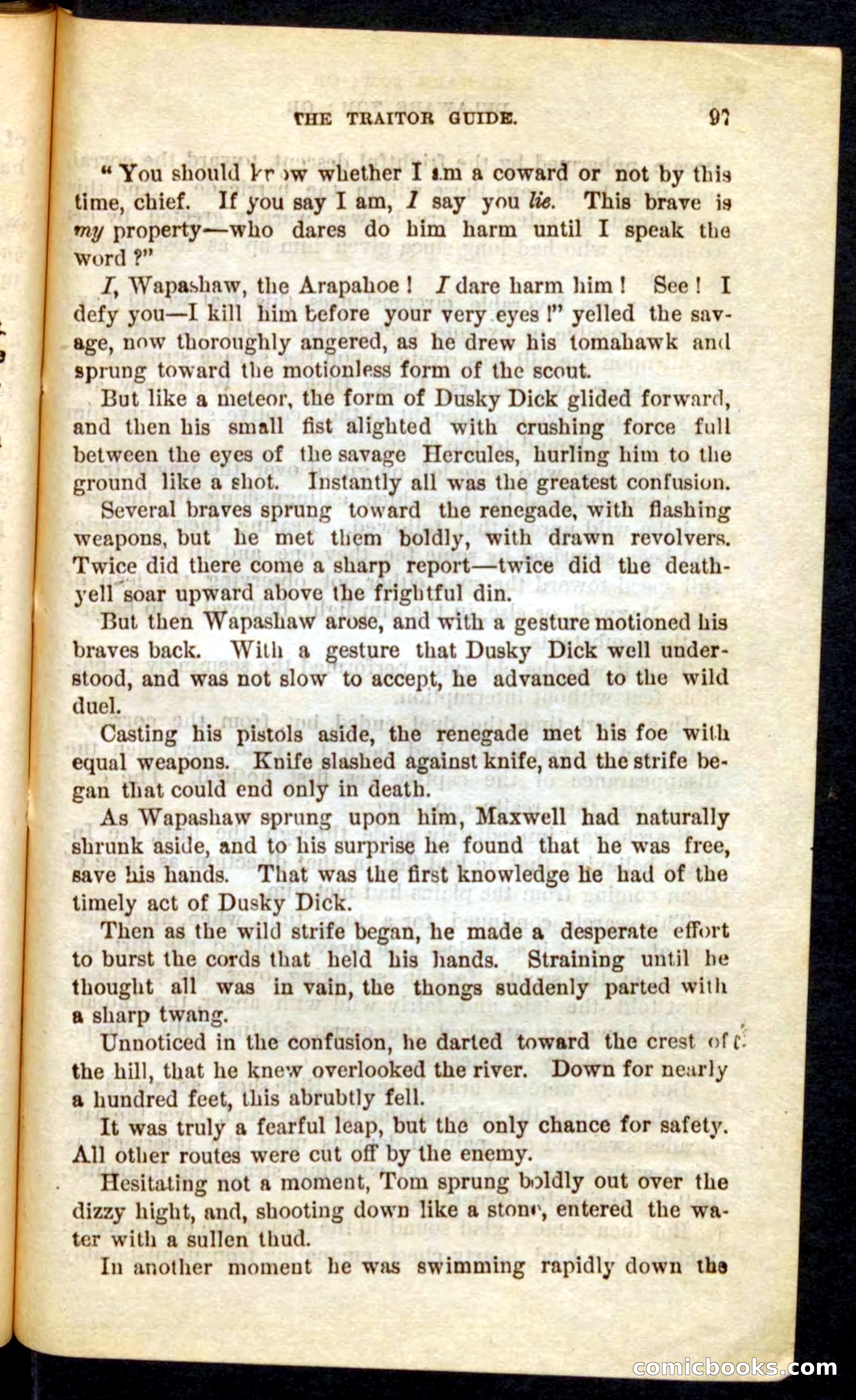 Beadle's Pocket Novels No. 71: Delaware Tom — page 93 of 100
