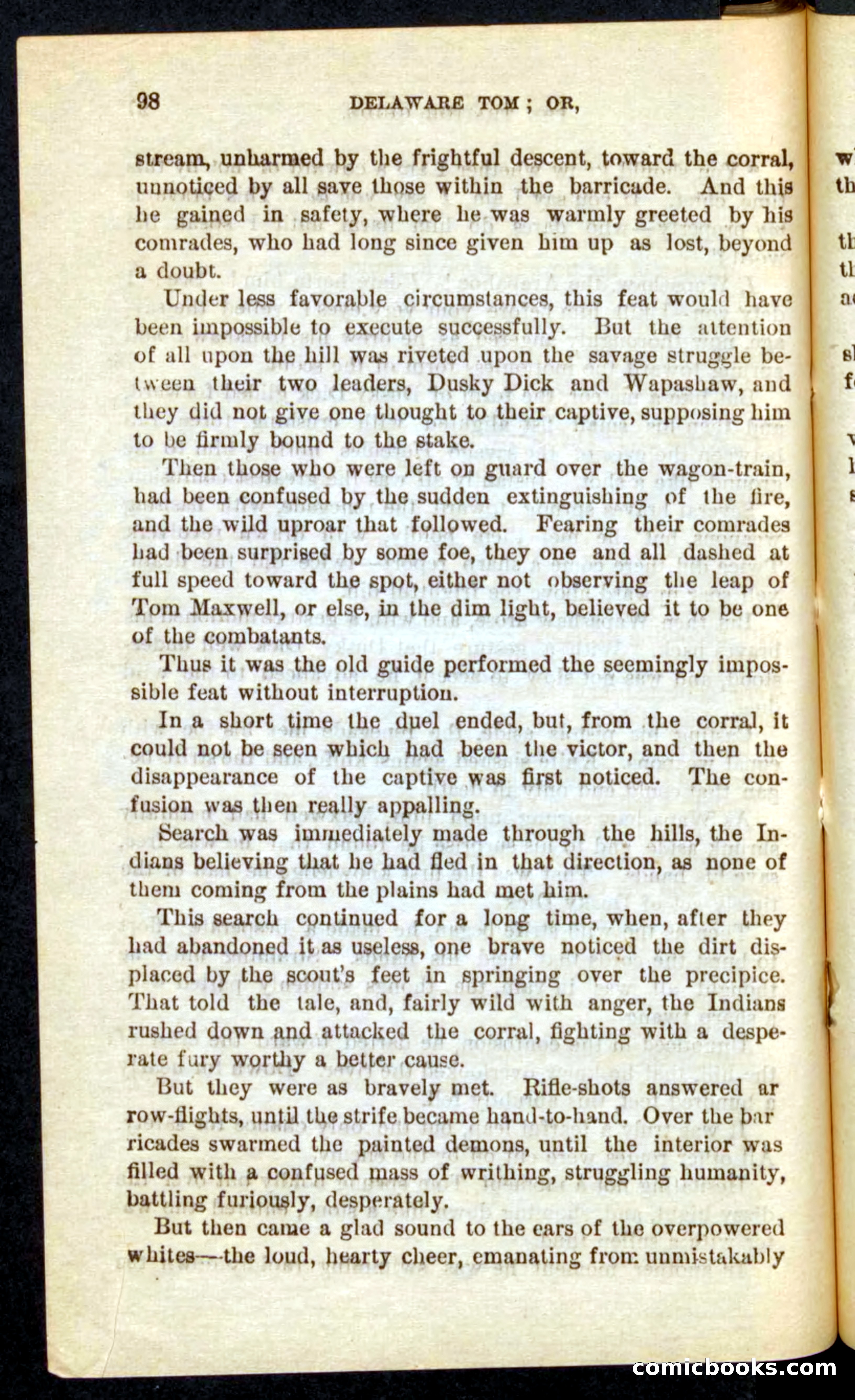 Beadle's Pocket Novels No. 71: Delaware Tom — page 94 of 100