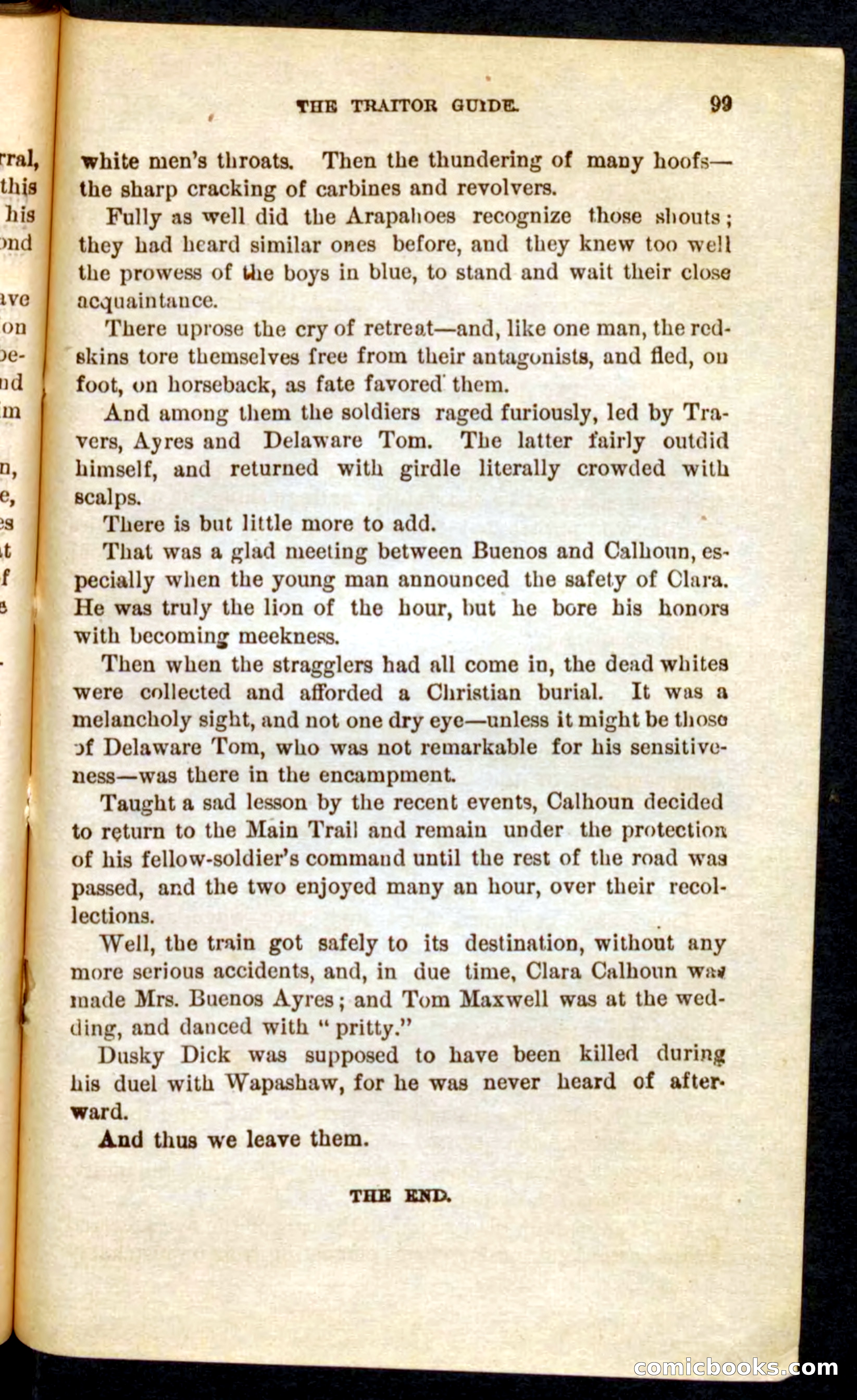 Beadle's Pocket Novels No. 71: Delaware Tom — page 95 of 100