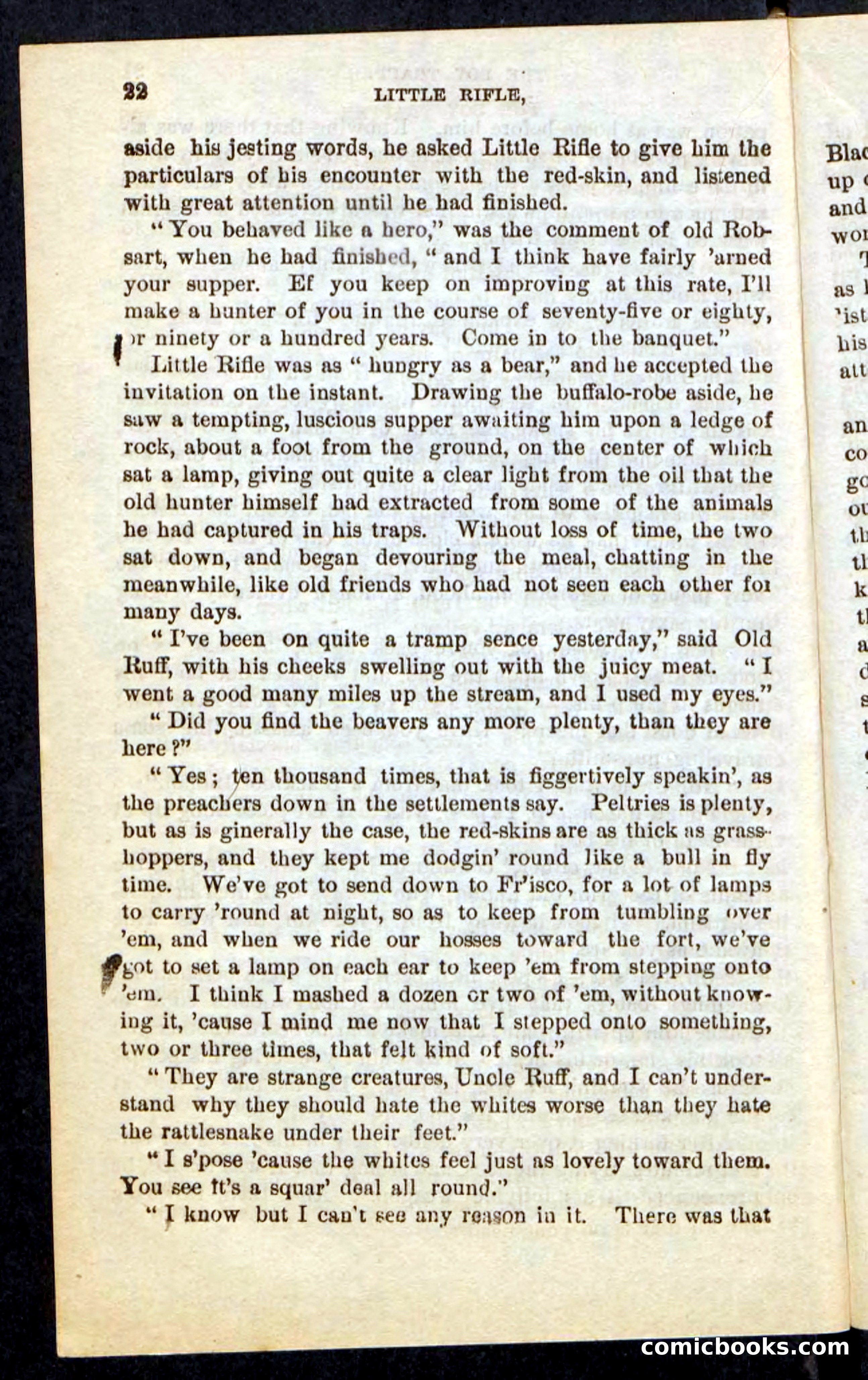 Beadle's Pocket Novels No. 74: Little Rifle, the Boy Trapper — page 18 of 100