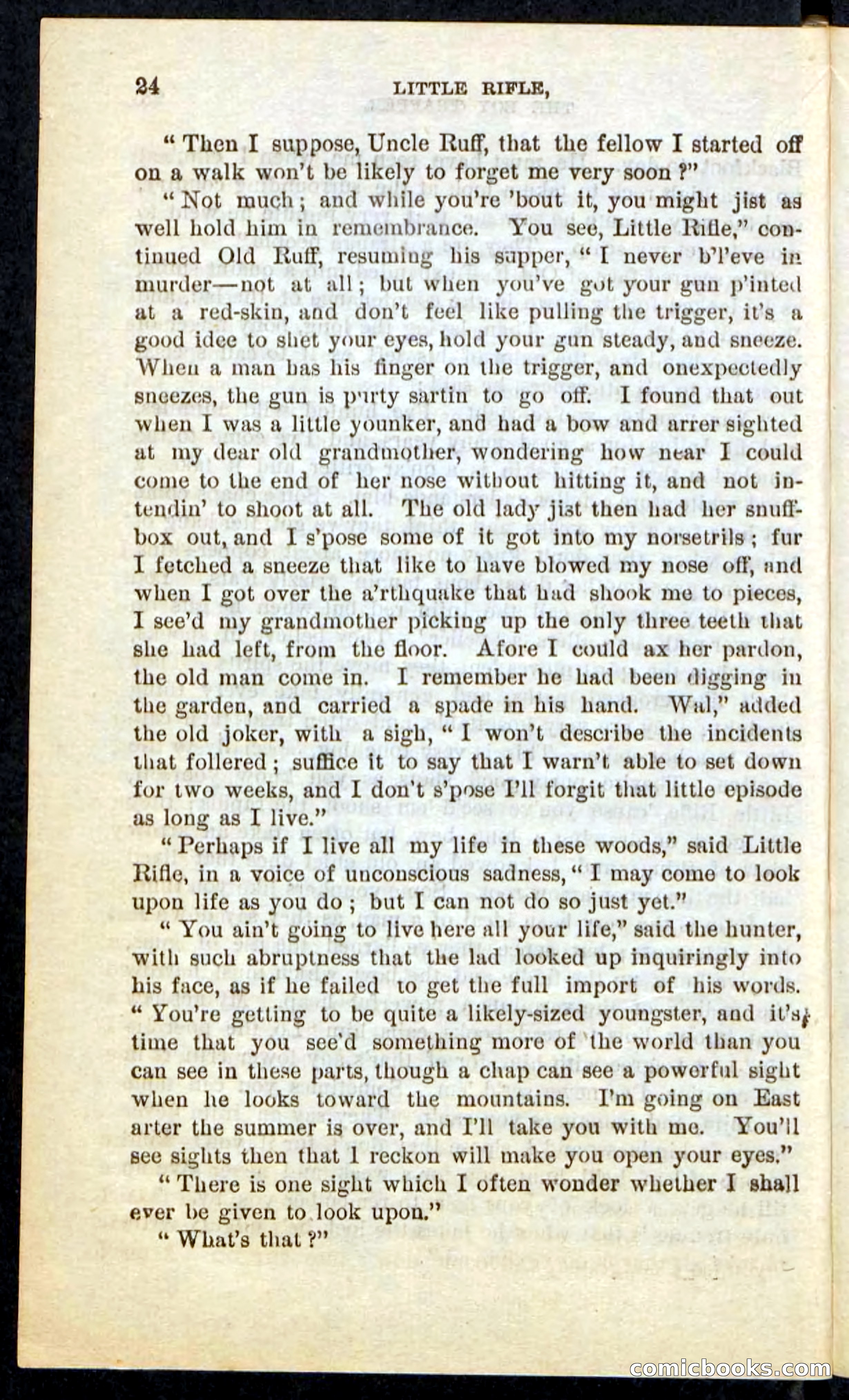 Beadle's Pocket Novels No. 74: Little Rifle, the Boy Trapper — page 20 of 100