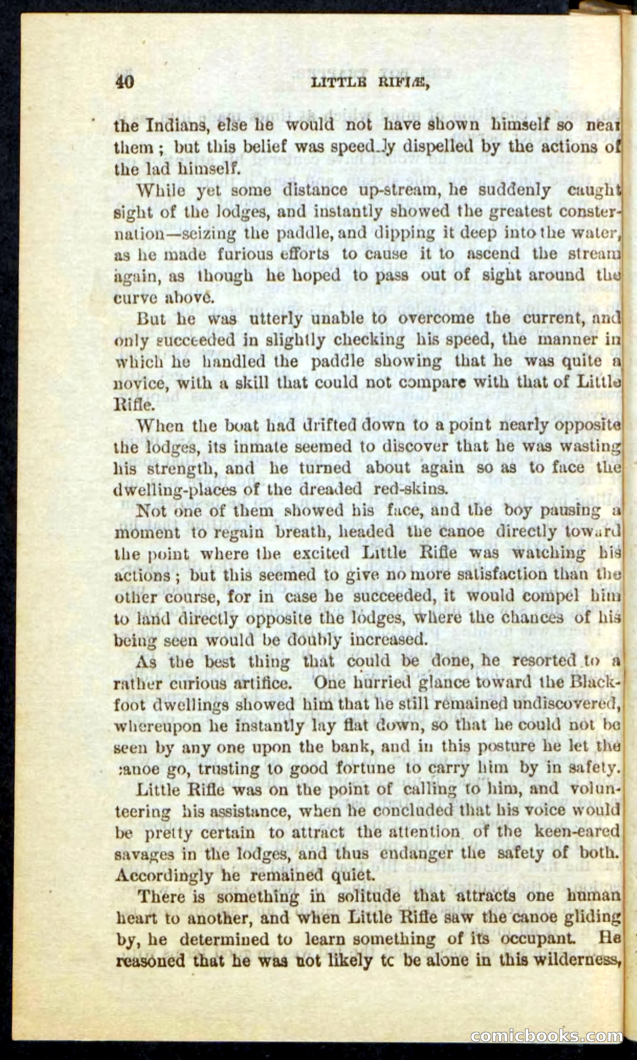 Beadle's Pocket Novels No. 74: Little Rifle, the Boy Trapper — page 36 of 100