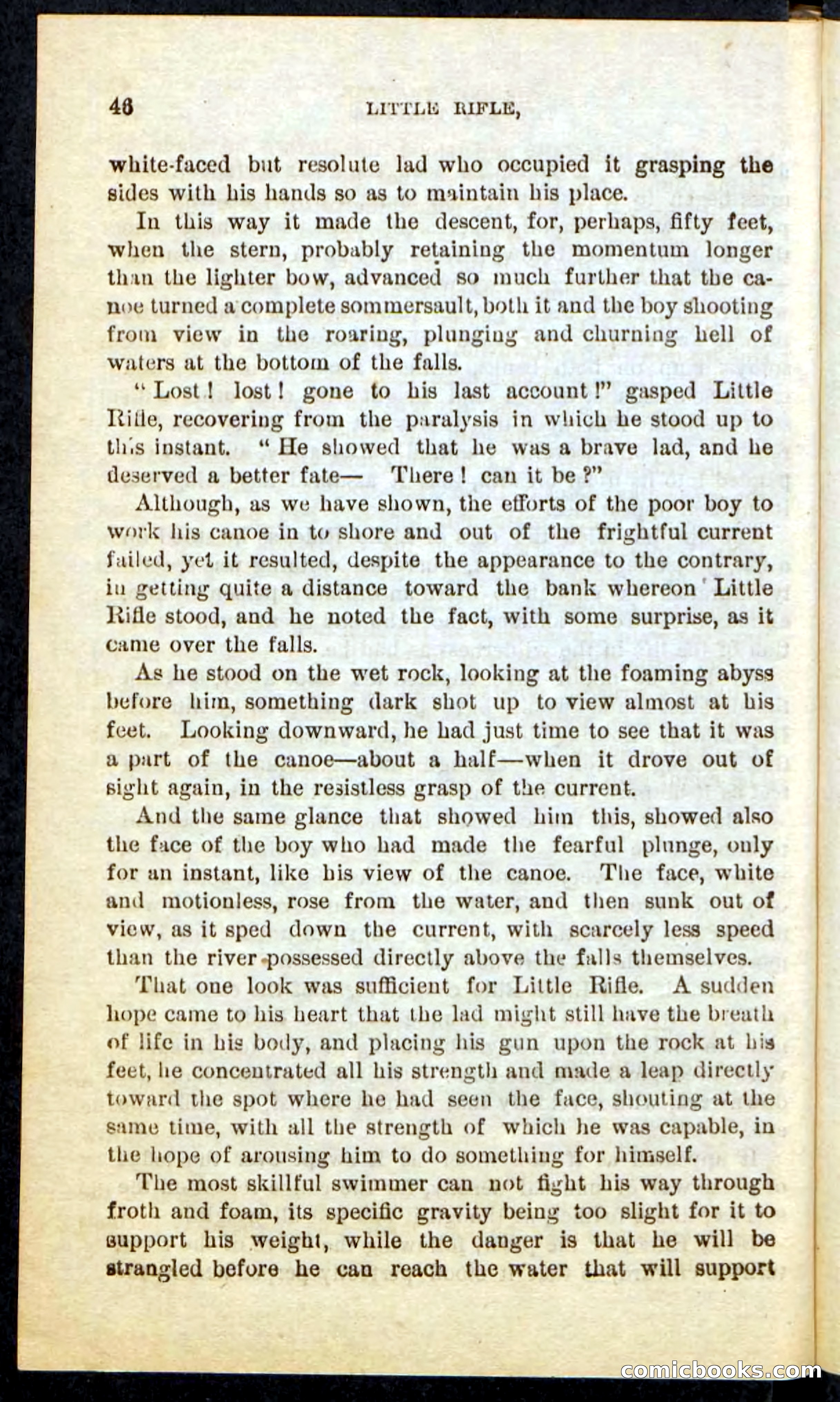 Beadle's Pocket Novels No. 74: Little Rifle, the Boy Trapper — page 42 of 100