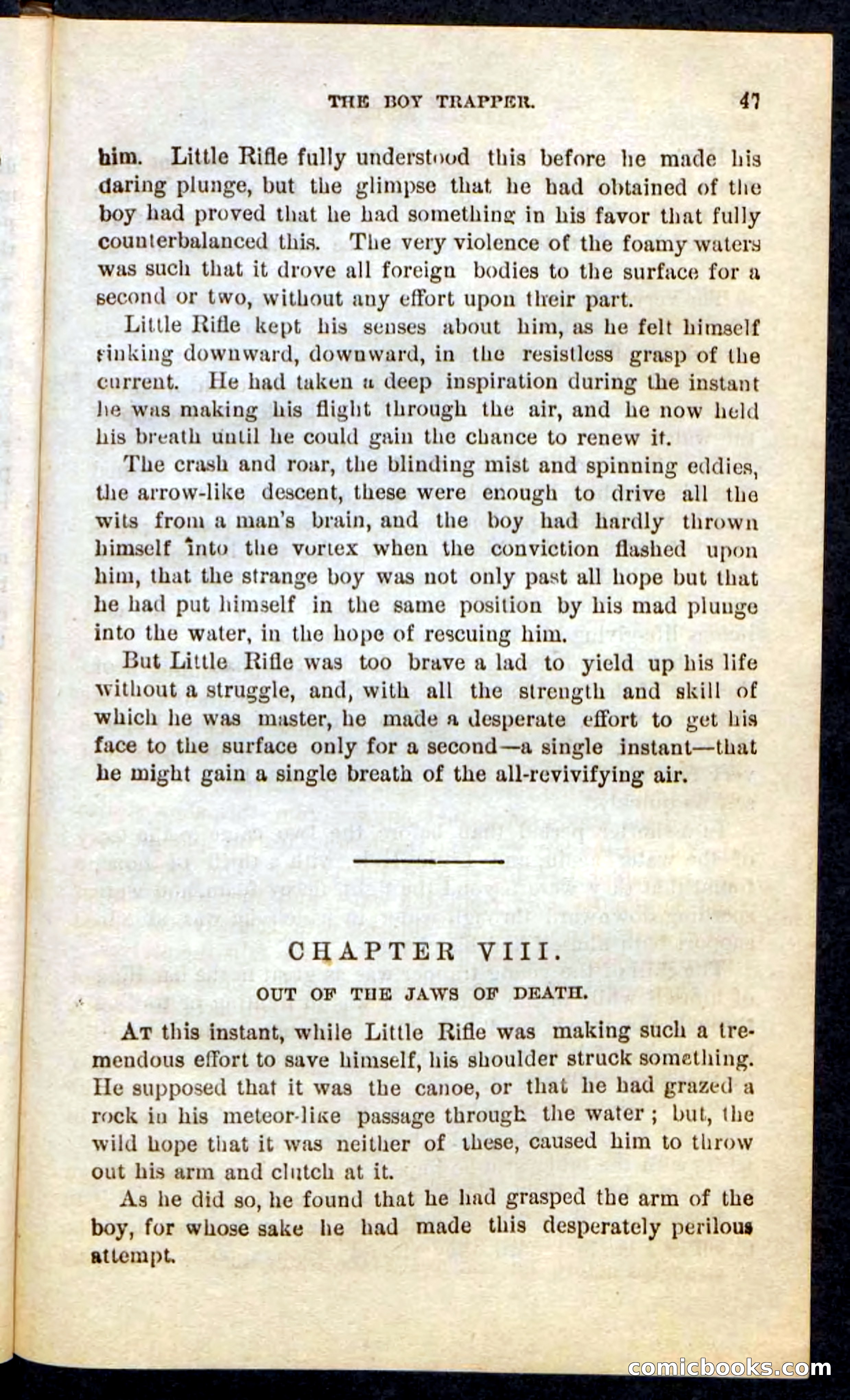 Beadle's Pocket Novels No. 74: Little Rifle, the Boy Trapper — page 43 of 100
