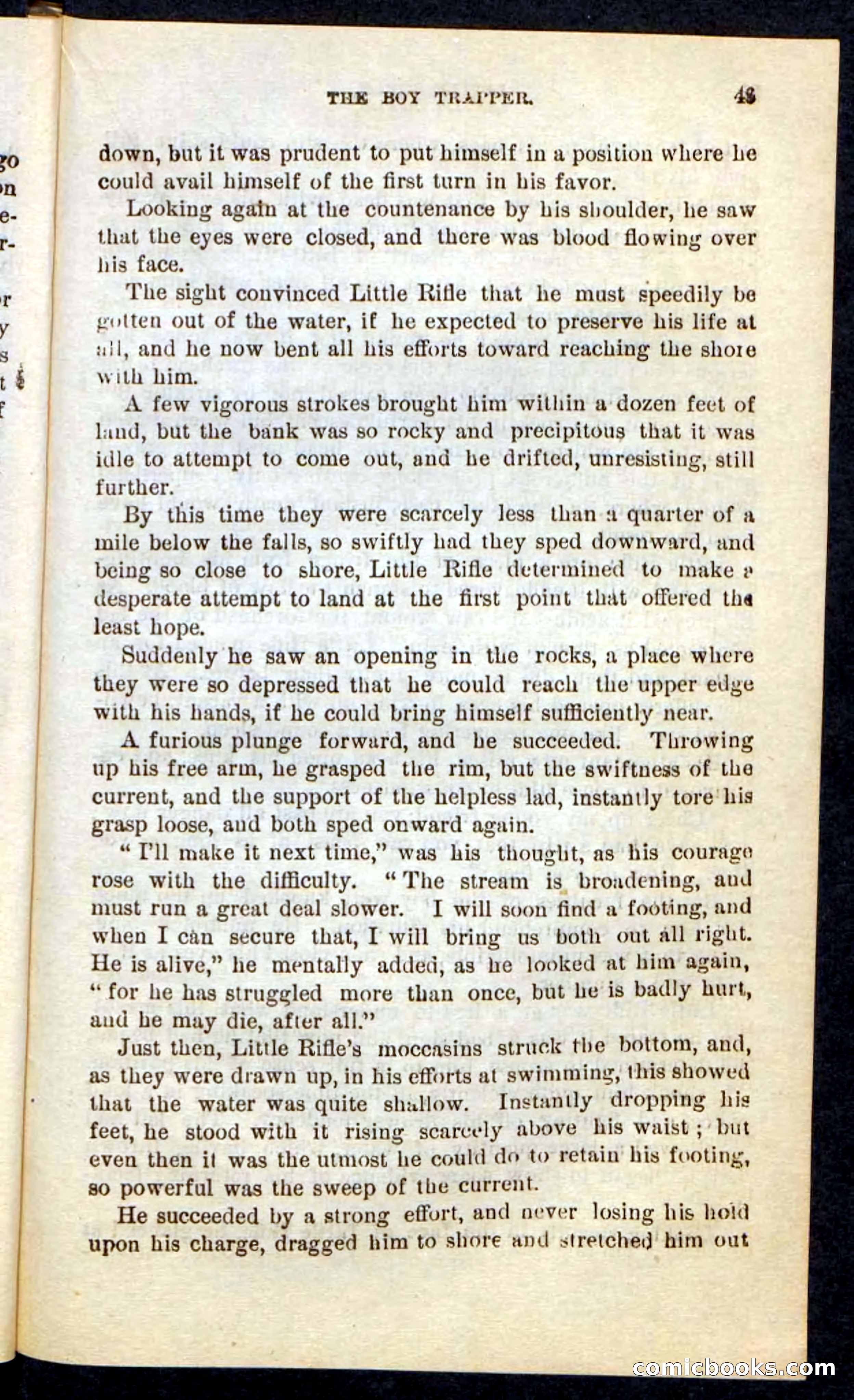 Beadle's Pocket Novels No. 74: Little Rifle, the Boy Trapper — page 45 of 100