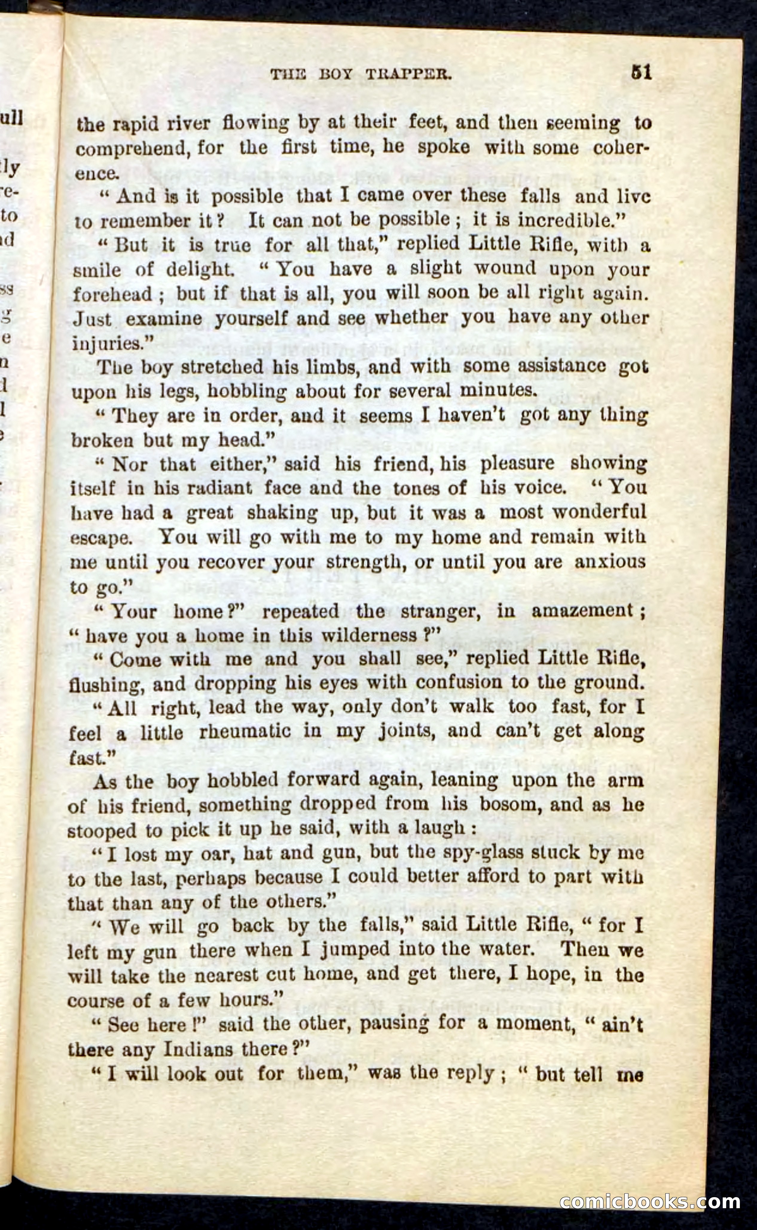 Beadle's Pocket Novels No. 74: Little Rifle, the Boy Trapper — page 47 of 100