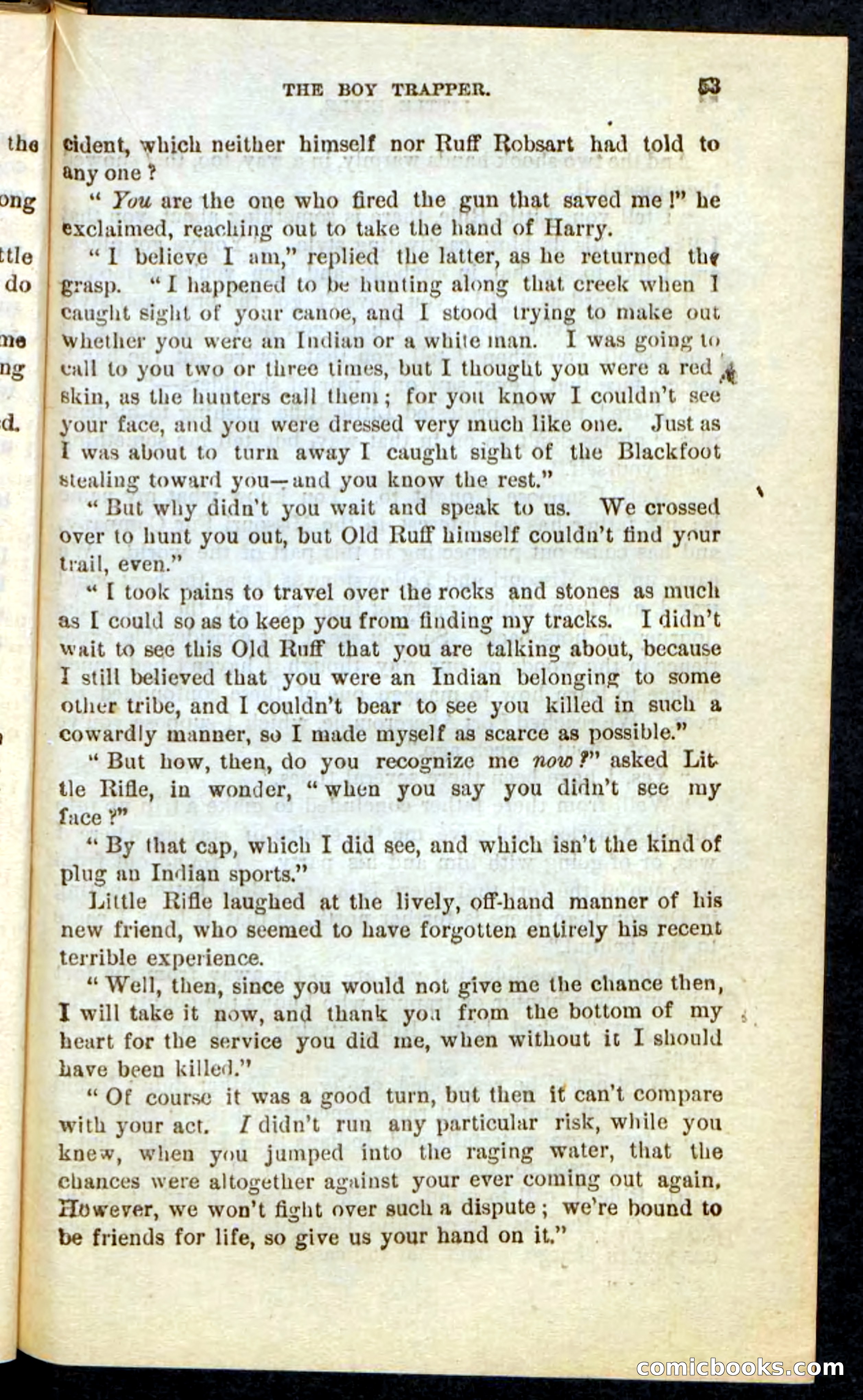 Beadle's Pocket Novels No. 74: Little Rifle, the Boy Trapper — page 49 of 100
