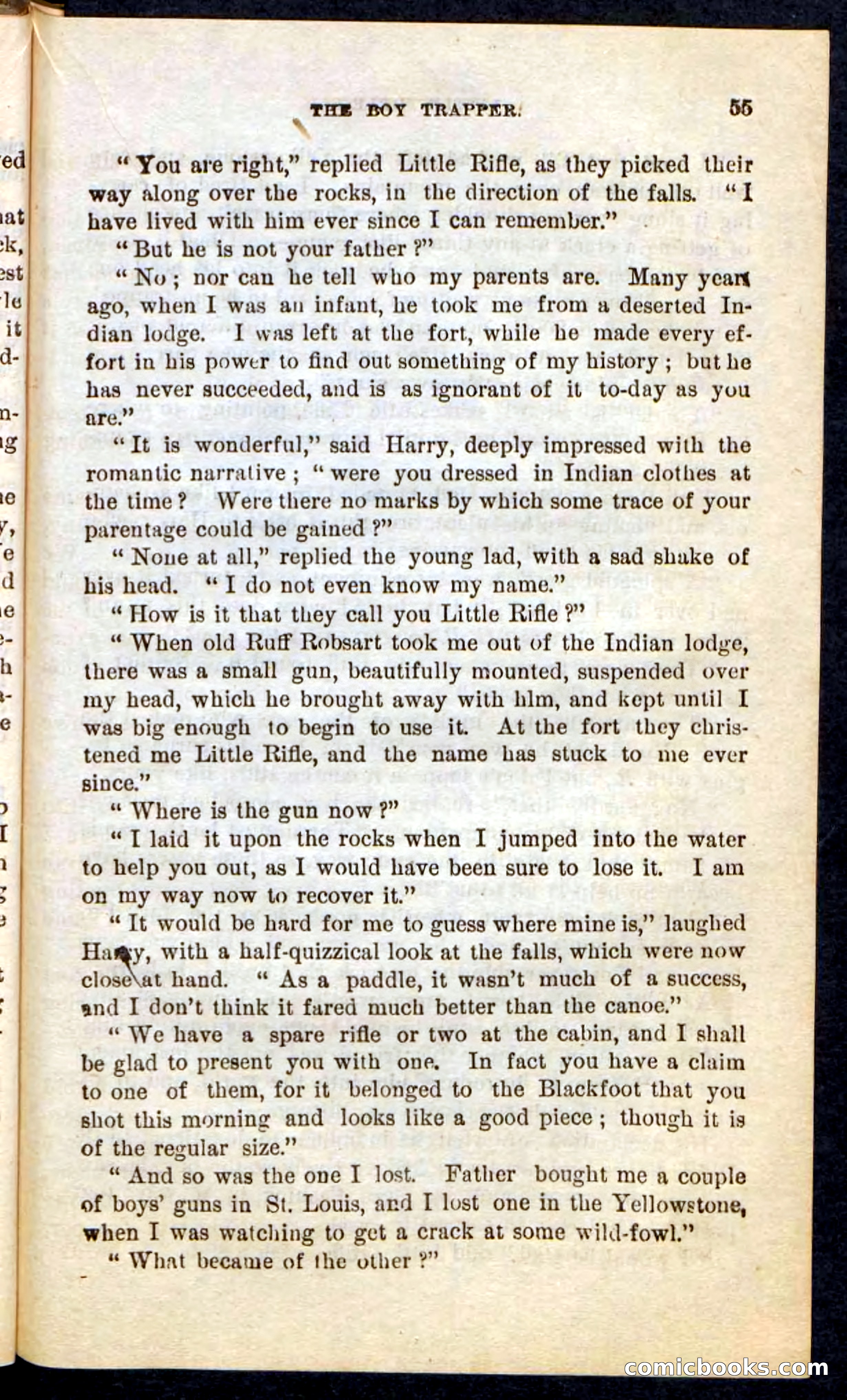 Beadle's Pocket Novels No. 74: Little Rifle, the Boy Trapper — page 51 of 100