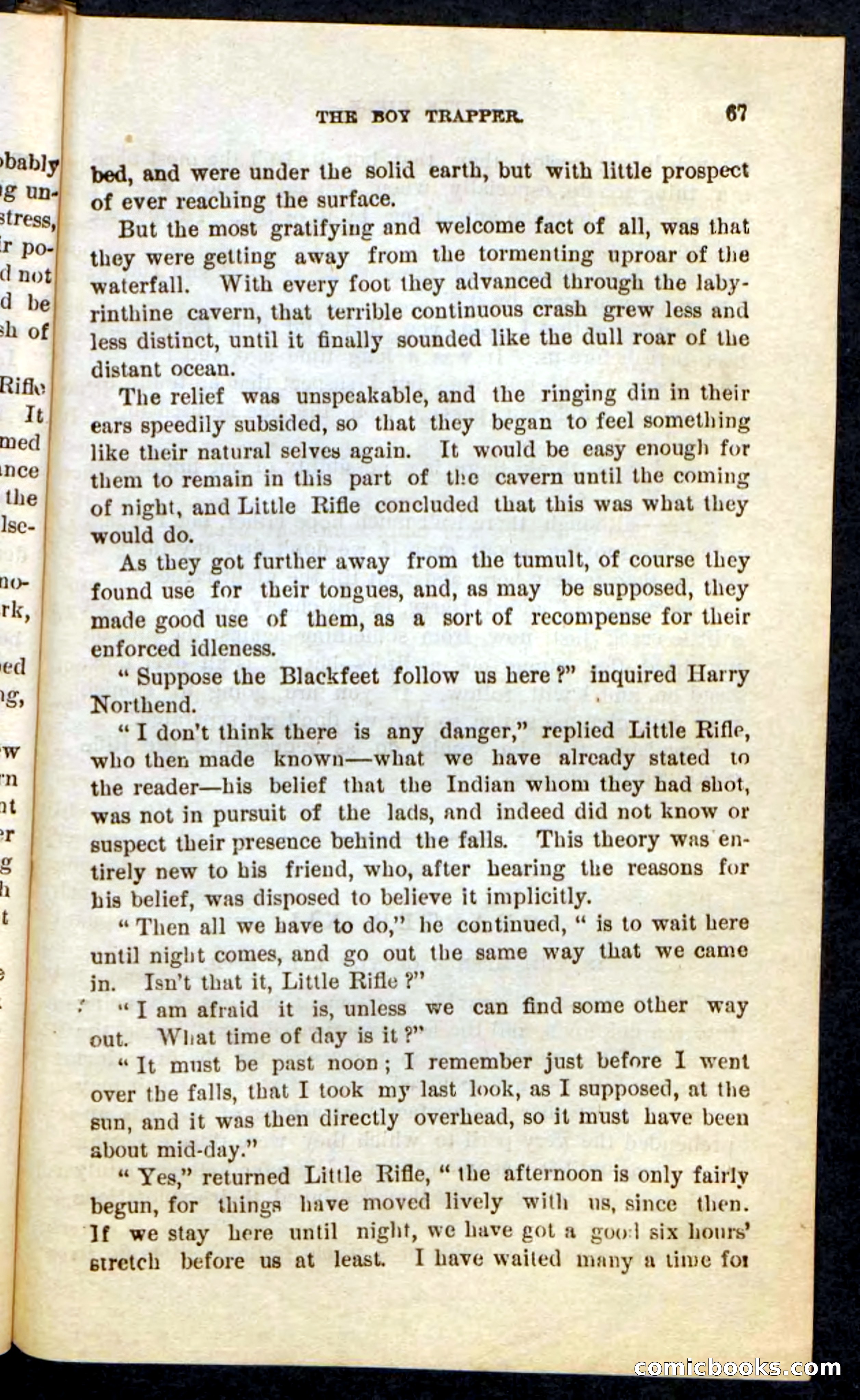 Beadle's Pocket Novels No. 74: Little Rifle, the Boy Trapper — page 63 of 100