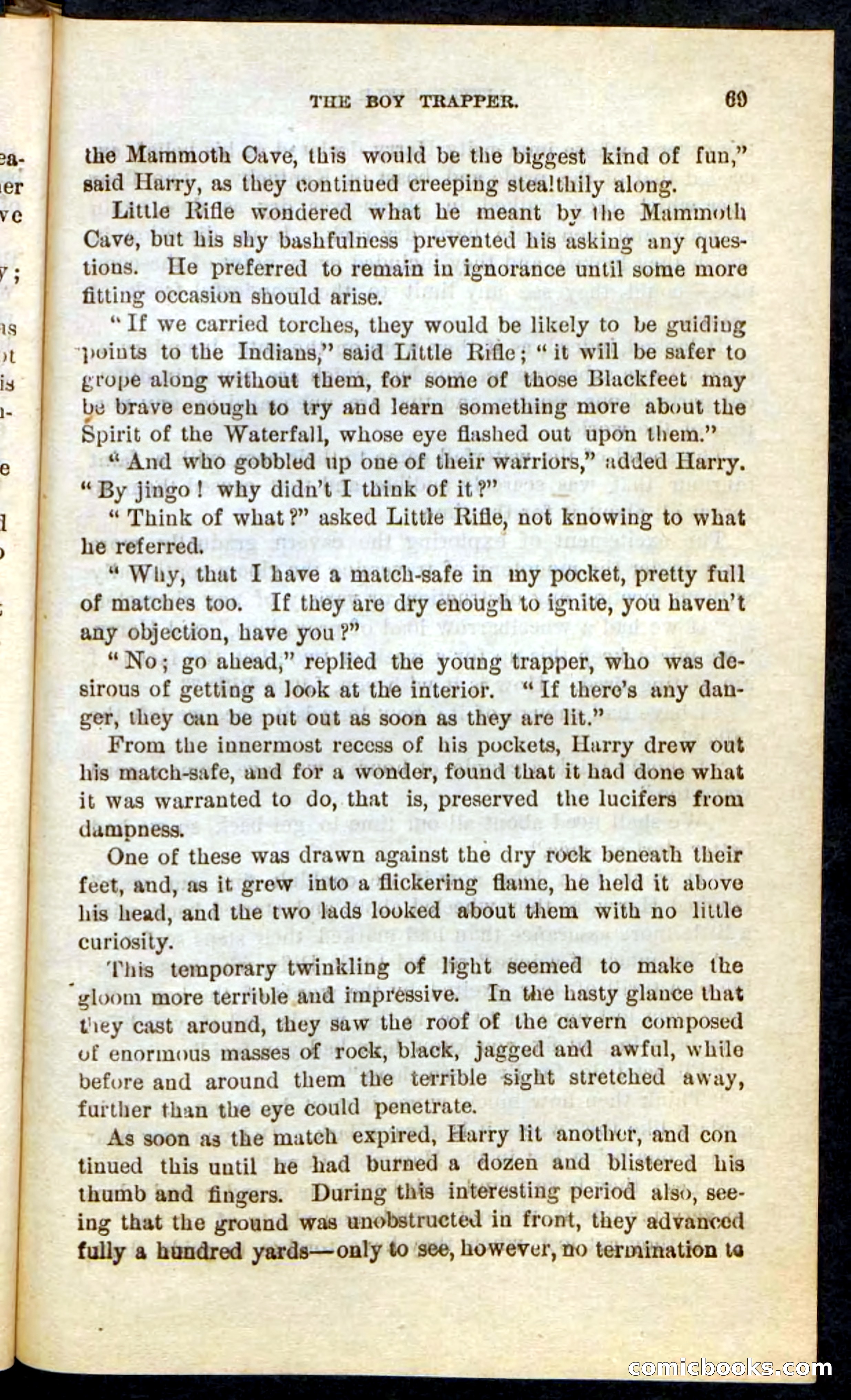 Beadle's Pocket Novels No. 74: Little Rifle, the Boy Trapper — page 65 of 100