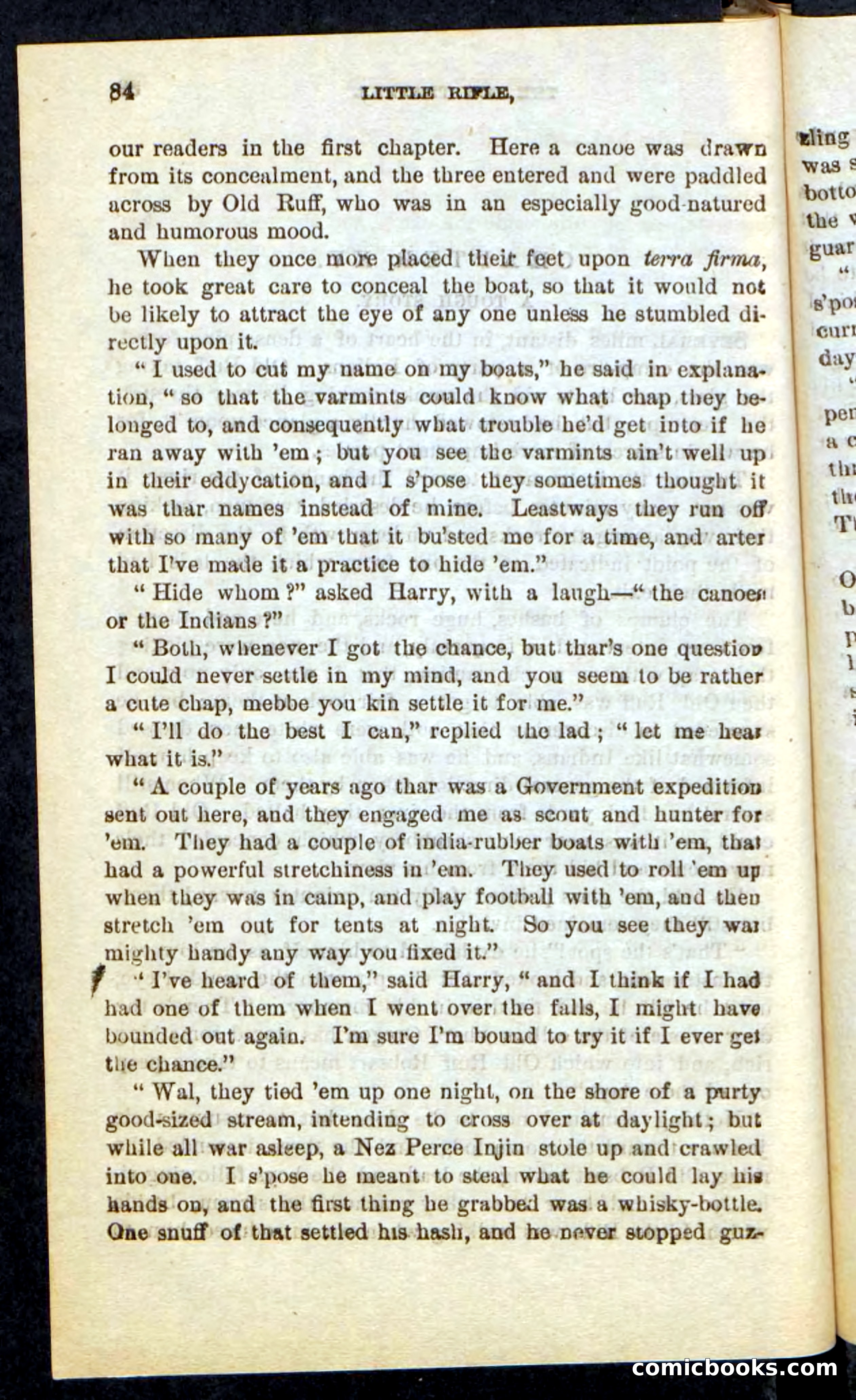 Beadle's Pocket Novels No. 74: Little Rifle, the Boy Trapper — page 80 of 100
