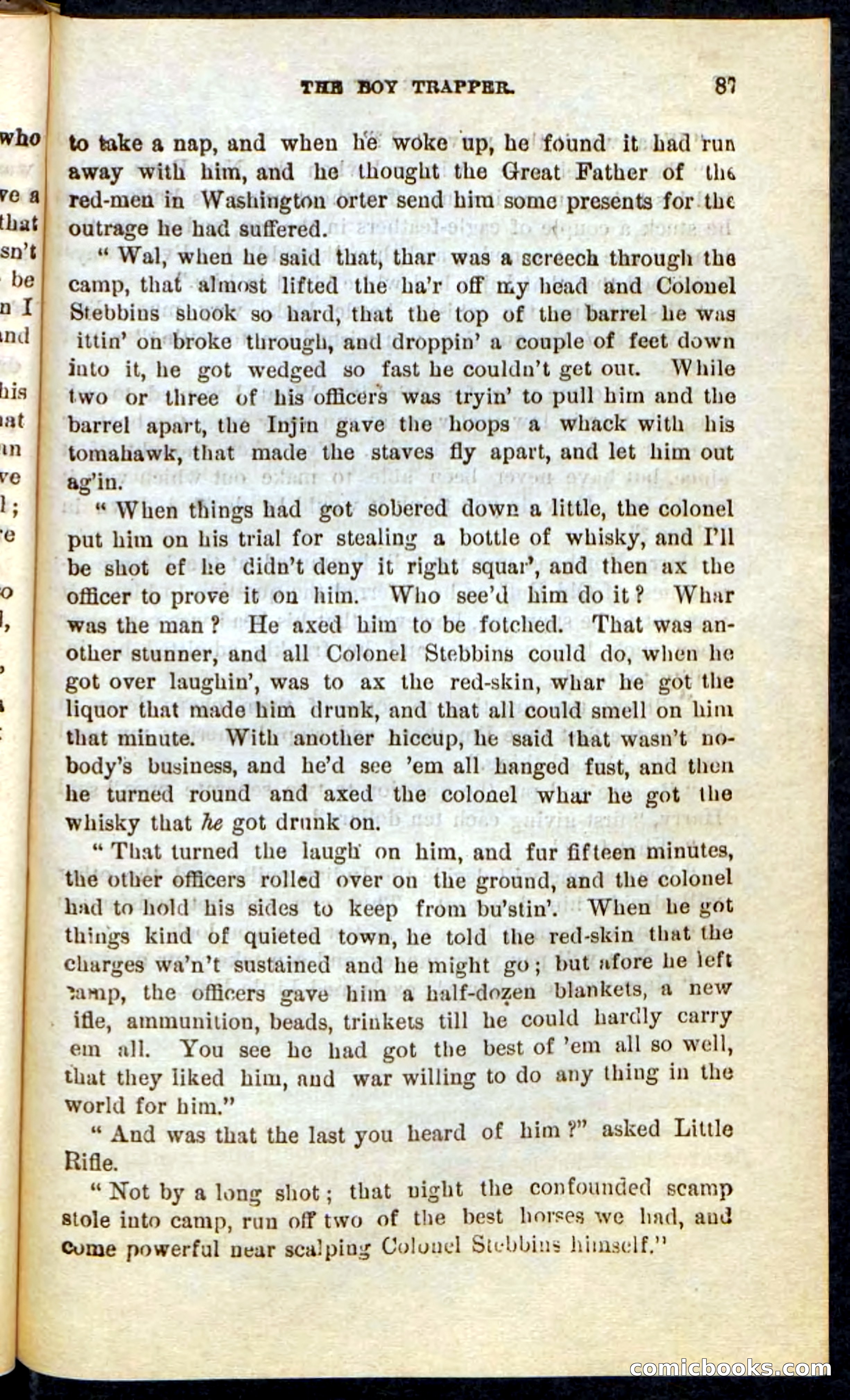 Beadle's Pocket Novels No. 74: Little Rifle, the Boy Trapper — page 83 of 100