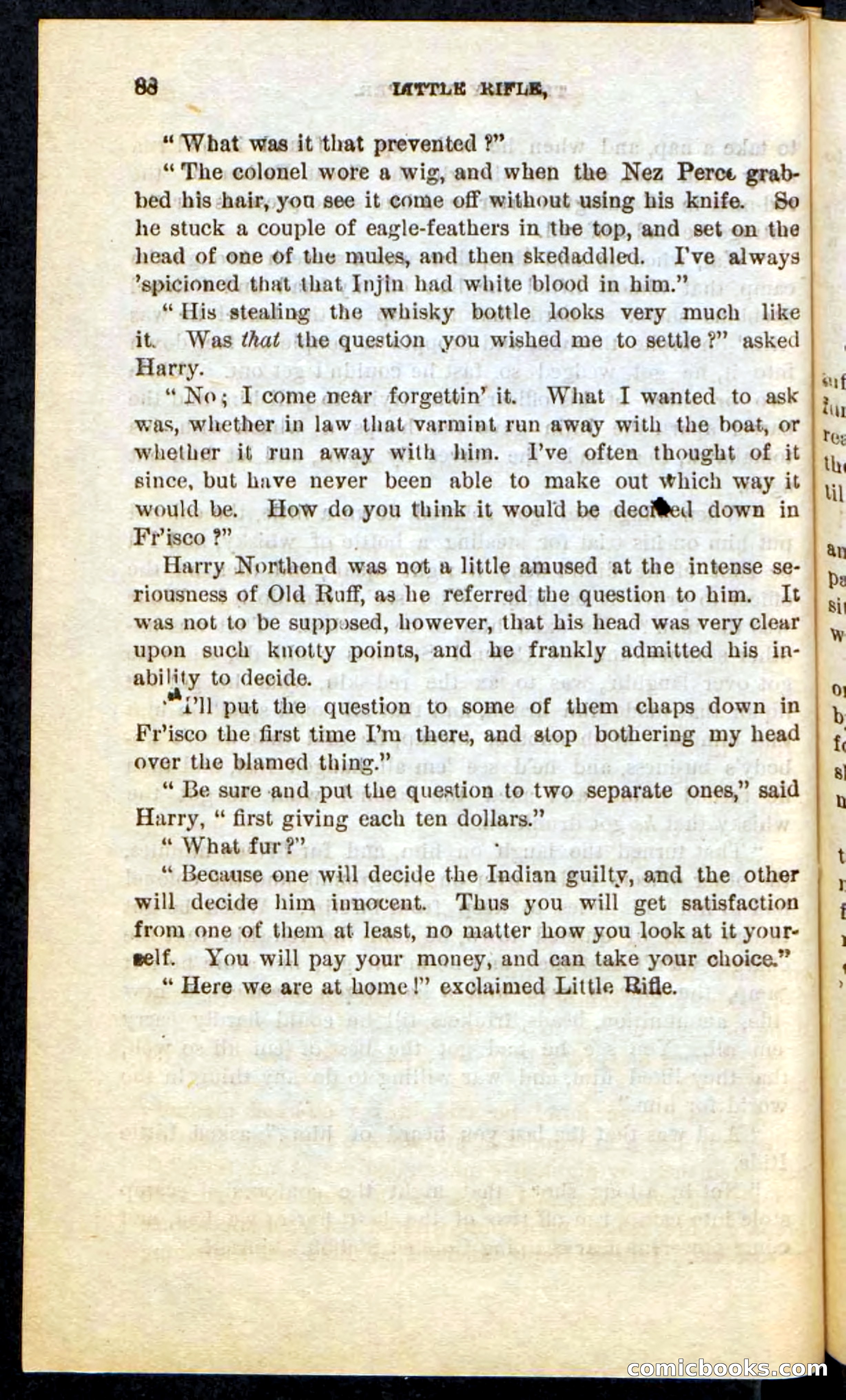 Beadle's Pocket Novels No. 74: Little Rifle, the Boy Trapper — page 84 of 100