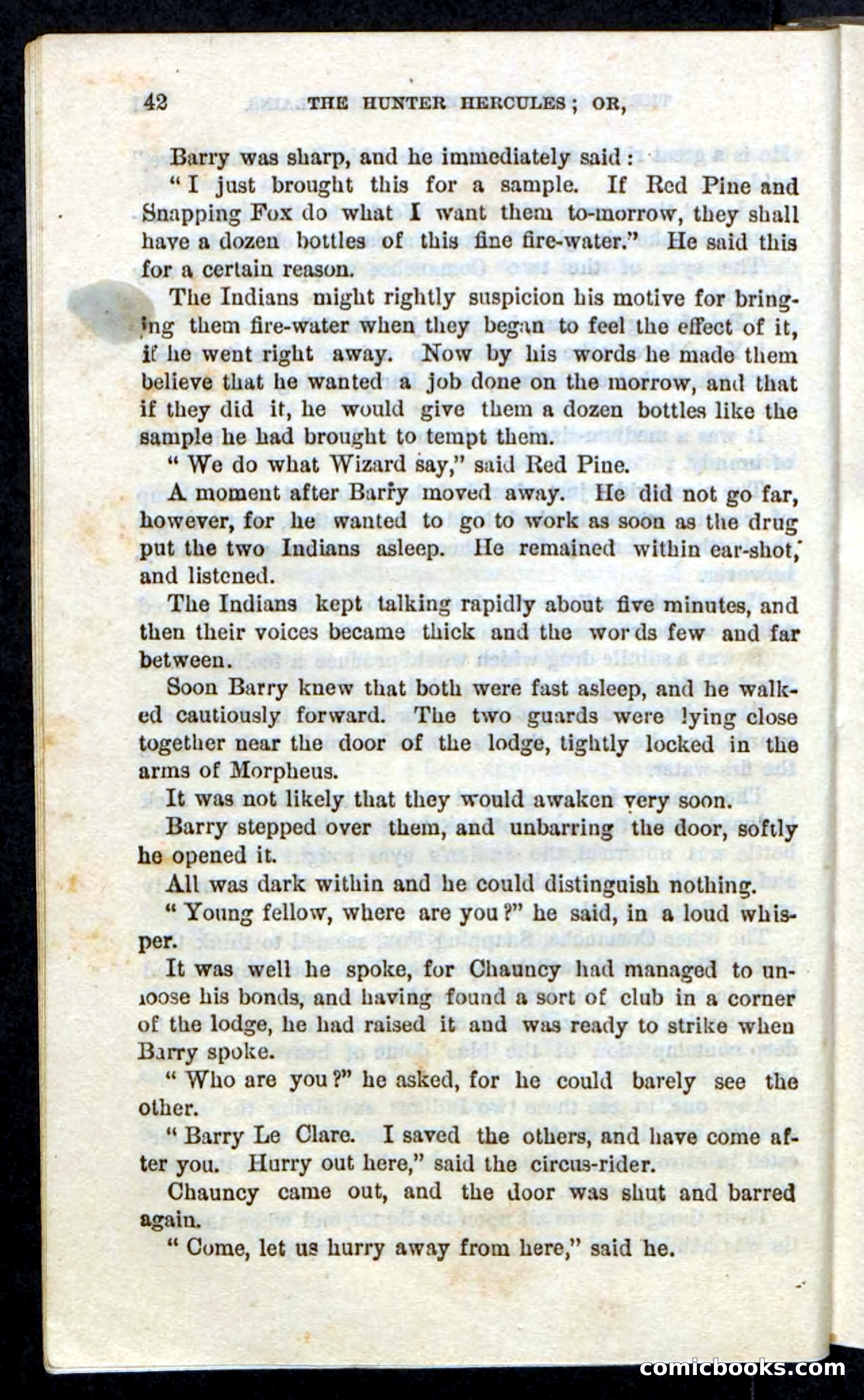Beadle's Pocket Novels, No. 86: The Hunter Hercules — page 38 of 100