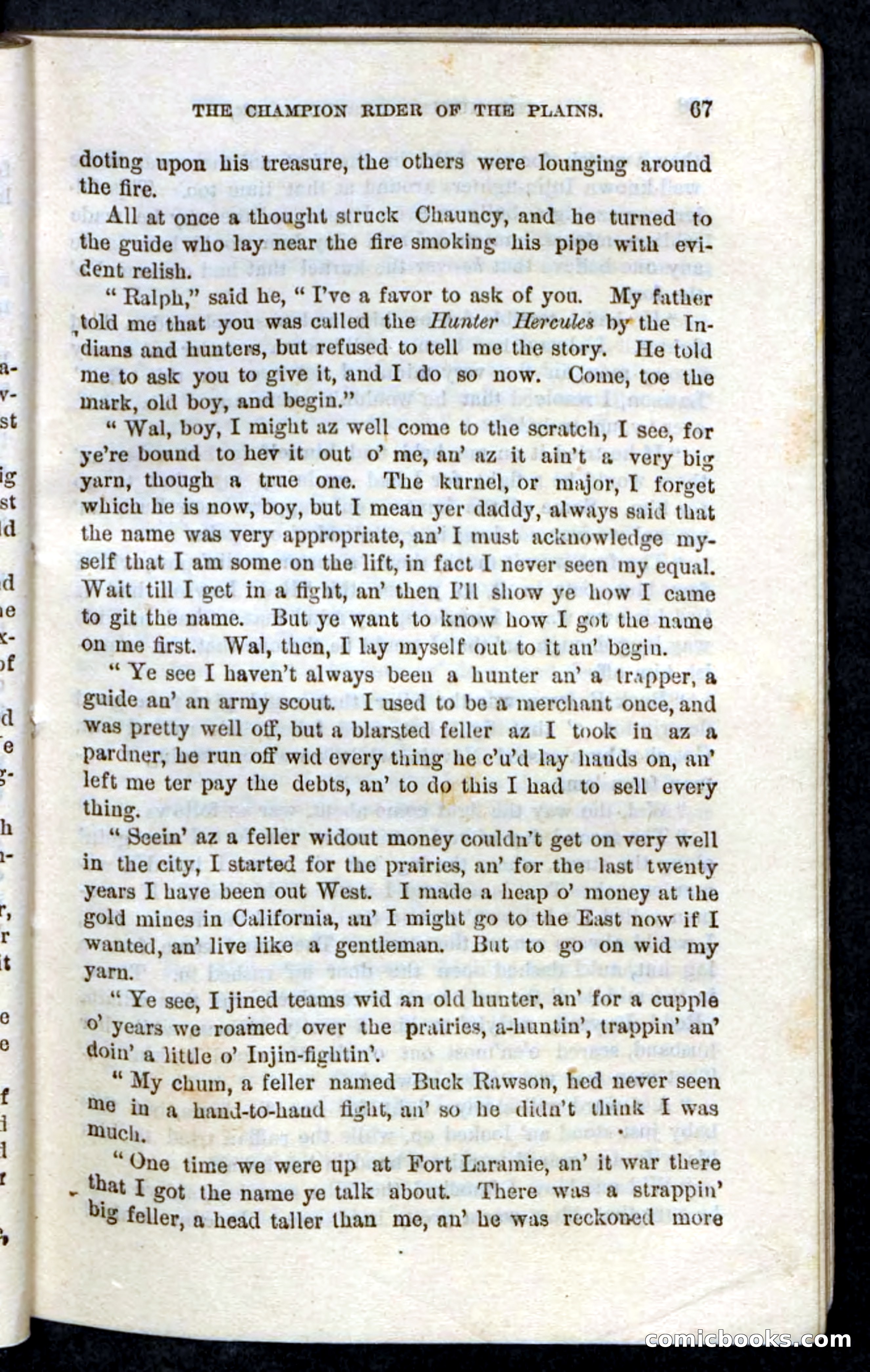 Beadle's Pocket Novels, No. 86: The Hunter Hercules — page 63 of 100