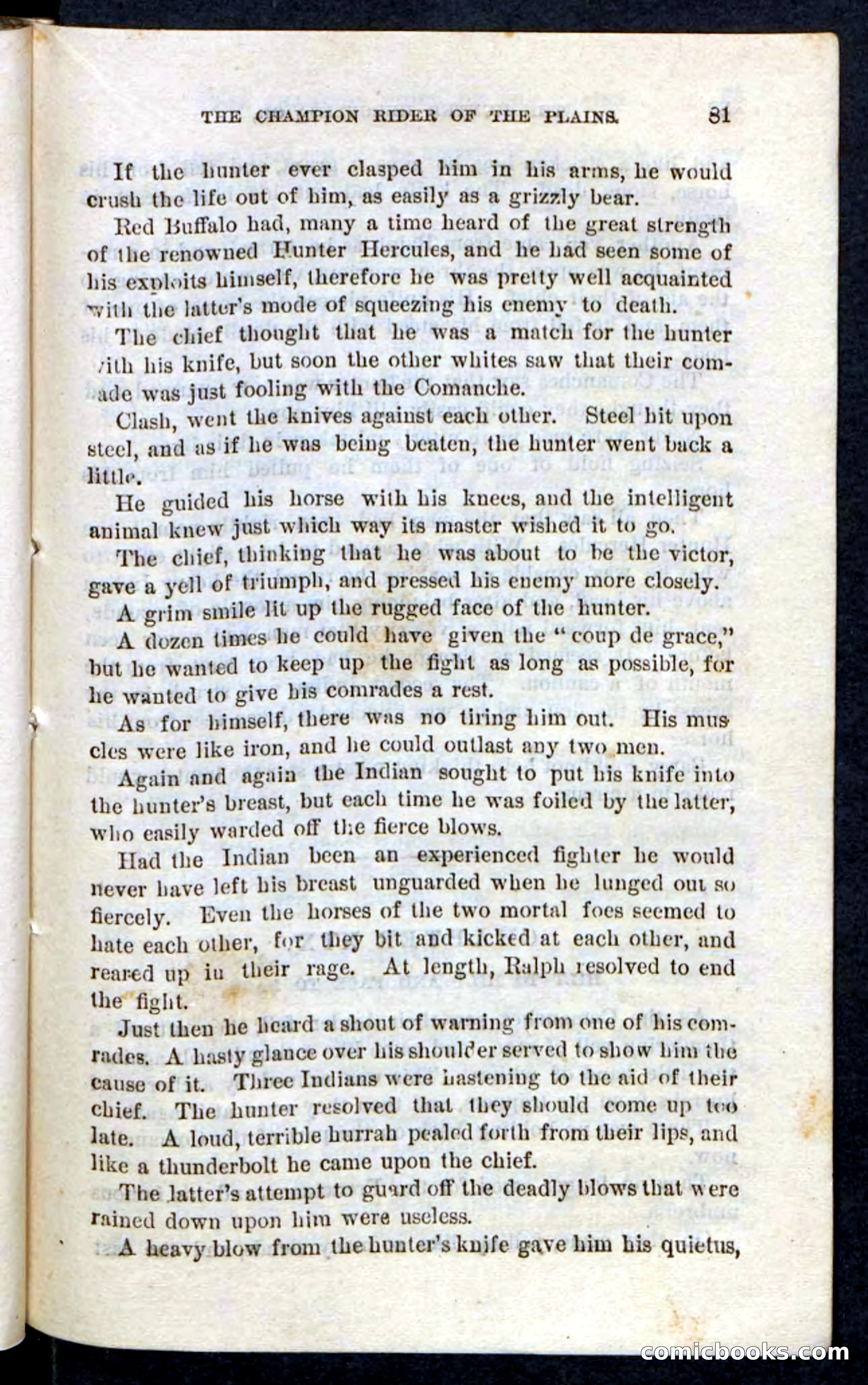 Beadle's Pocket Novels, No. 86: The Hunter Hercules — page 77 of 100