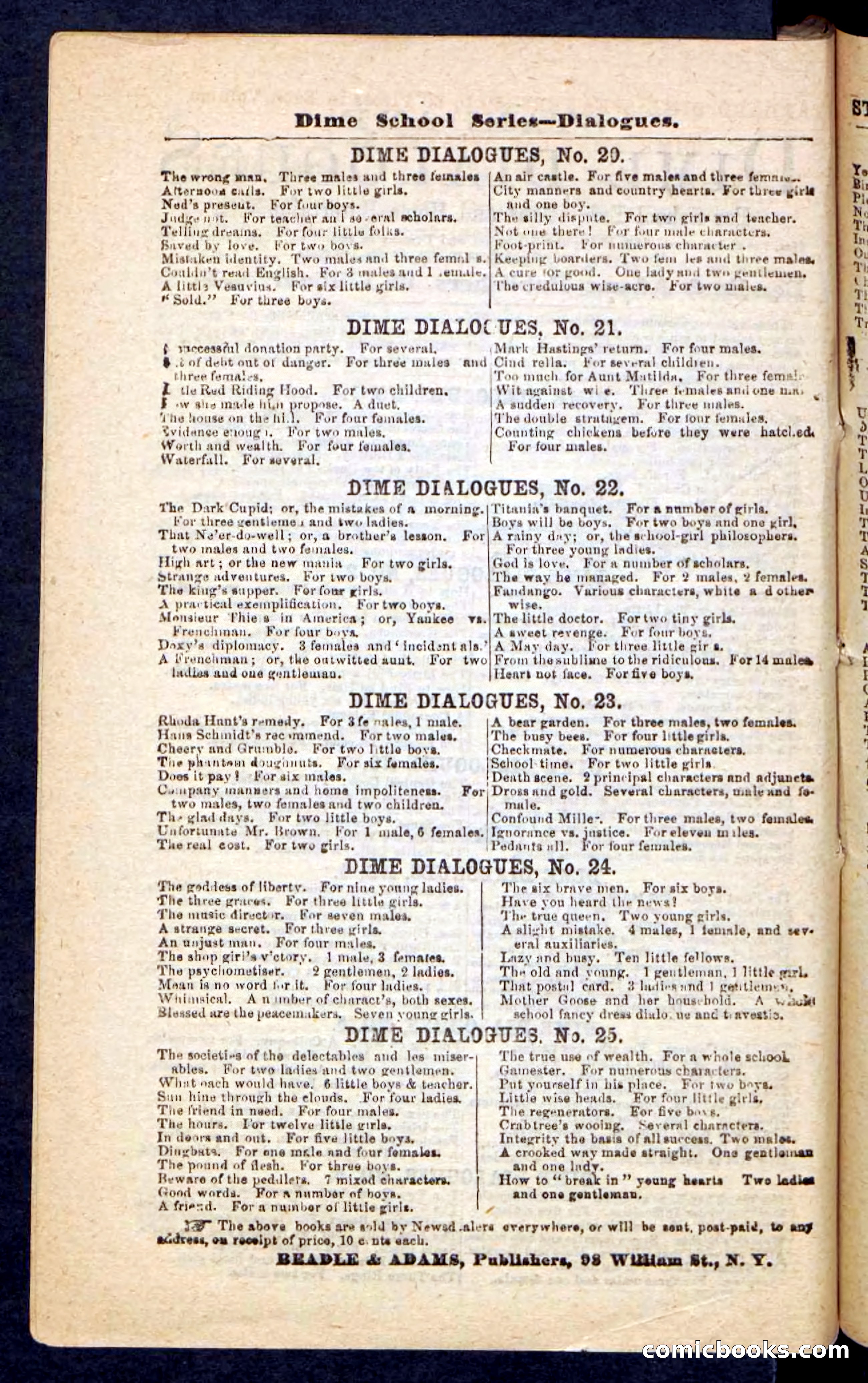 Beadle's Pocket Novels No. 87 — page 96 of 100
