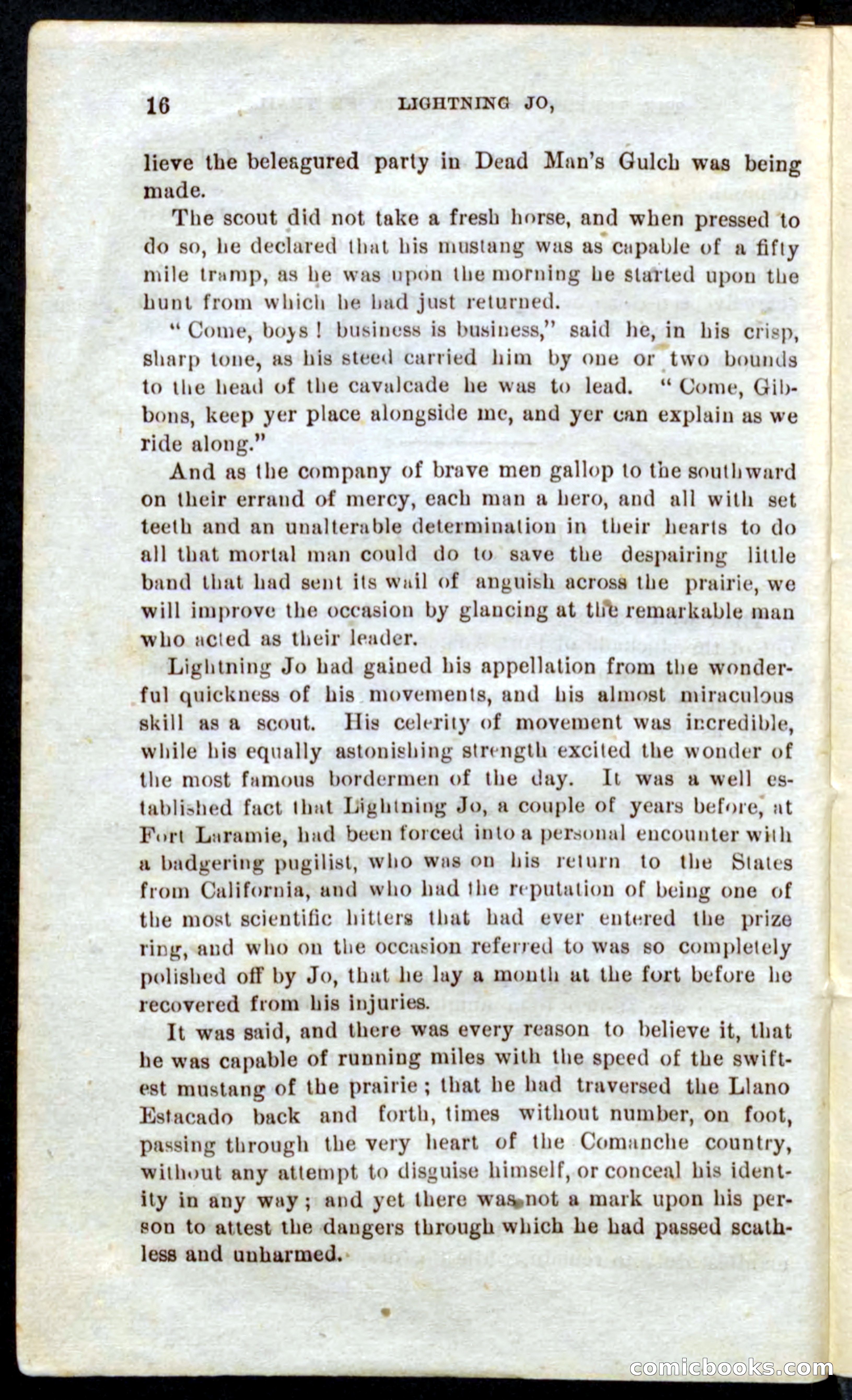 Beadle's Pocket Novels No. 9: Lightning Jo — page 12 of 100