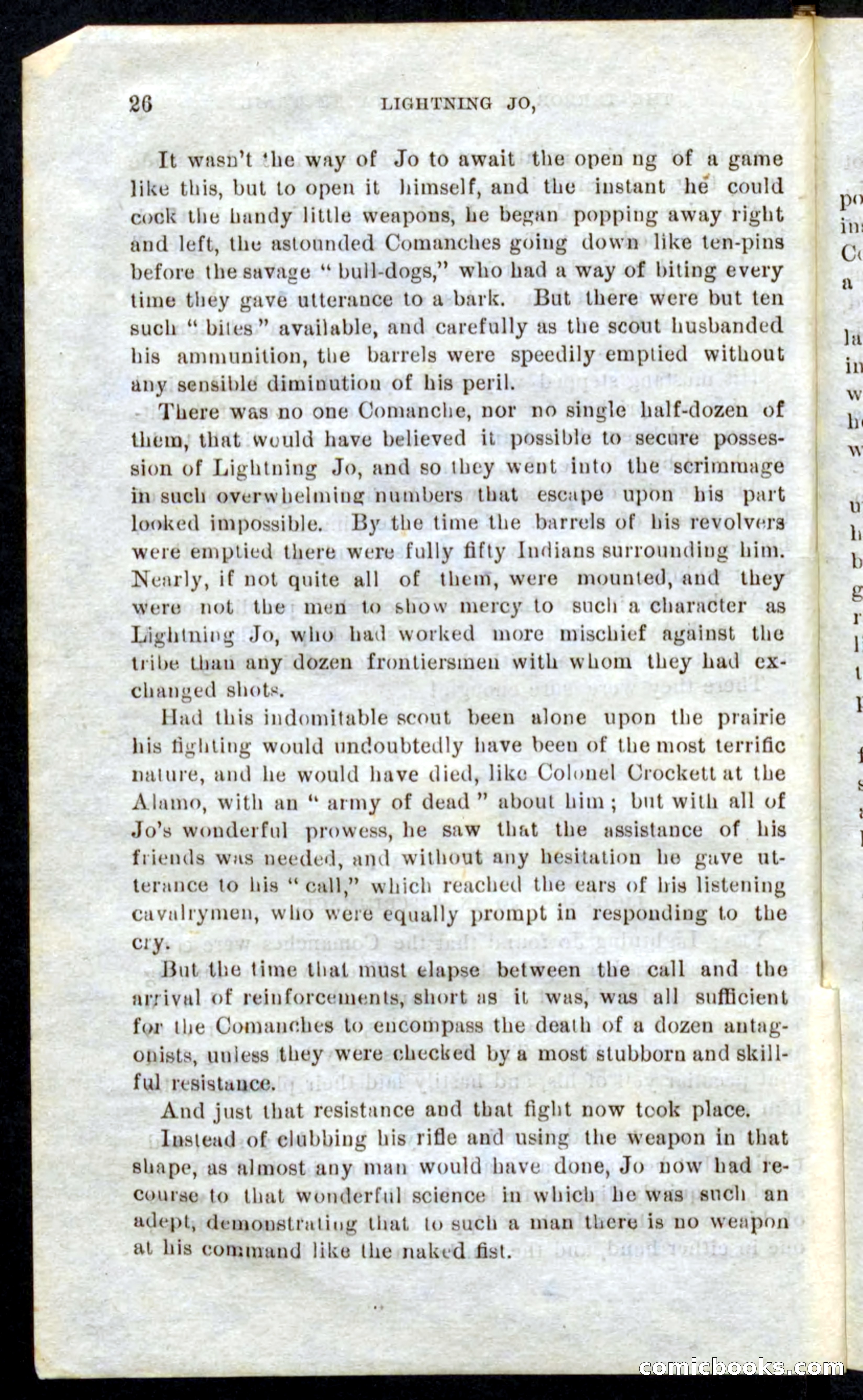 Beadle's Pocket Novels No. 9: Lightning Jo — page 22 of 100