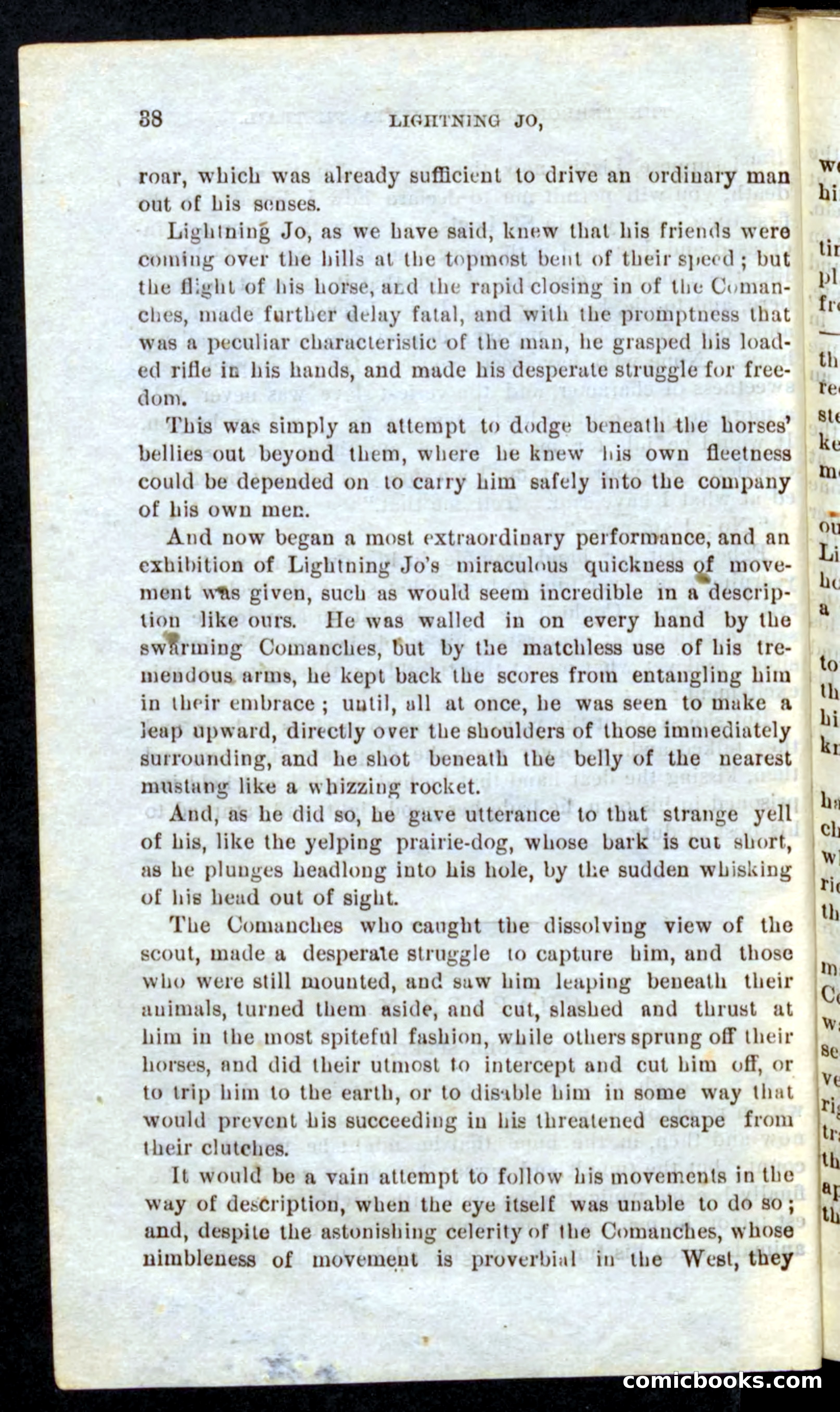 Beadle's Pocket Novels No. 9: Lightning Jo — page 34 of 100