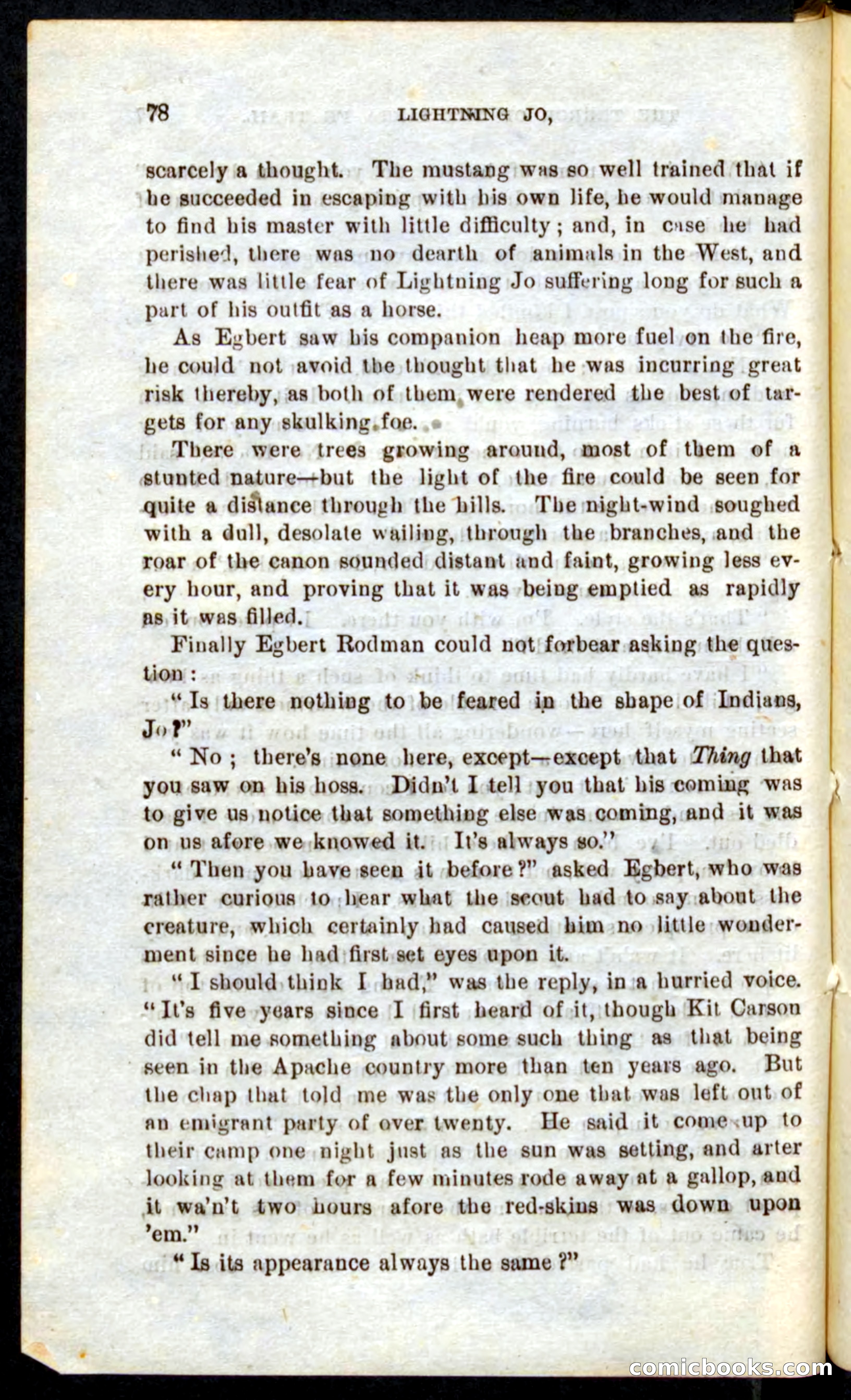 Beadle's Pocket Novels No. 9: Lightning Jo — page 74 of 100