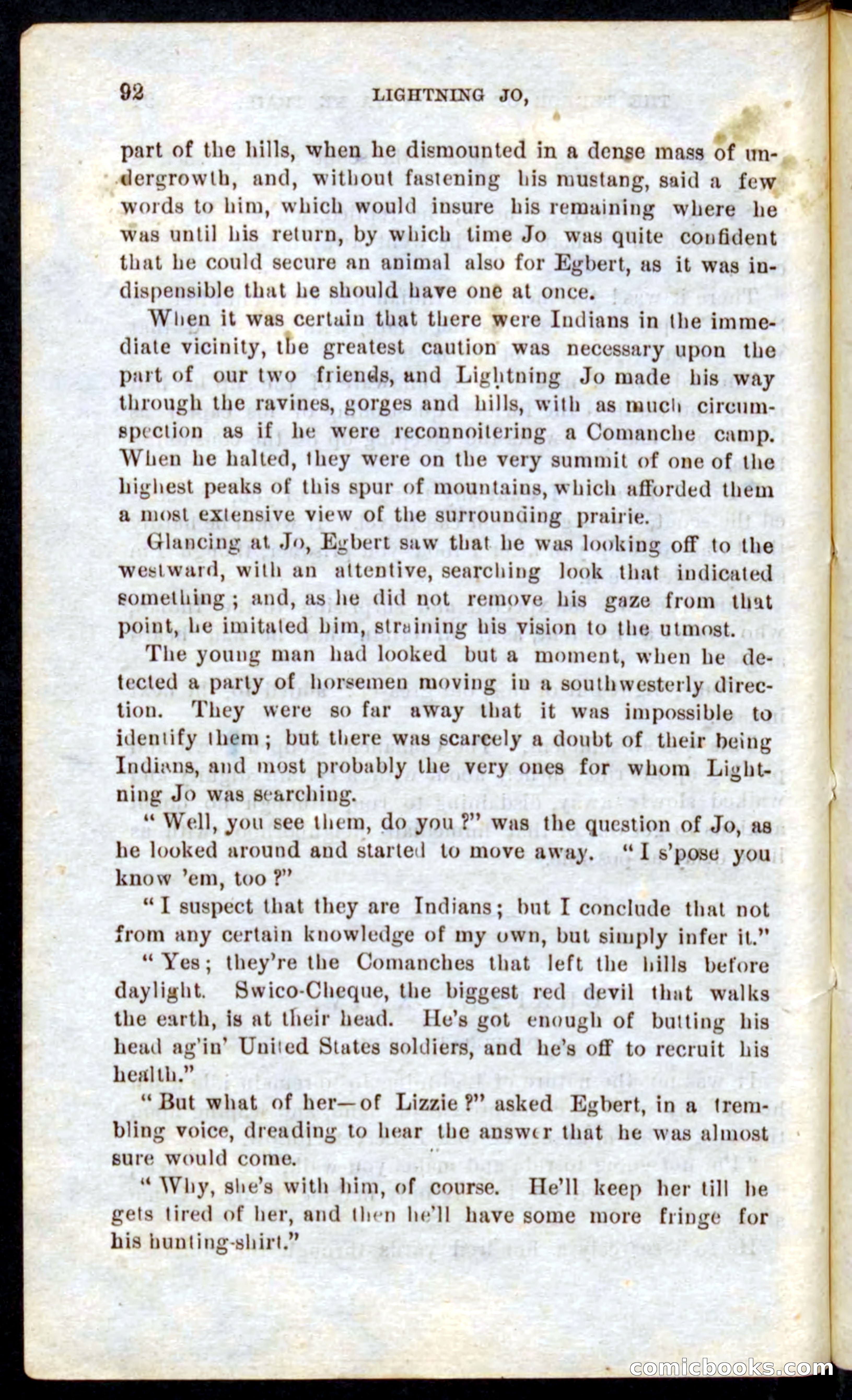 Beadle's Pocket Novels No. 9: Lightning Jo — page 88 of 100