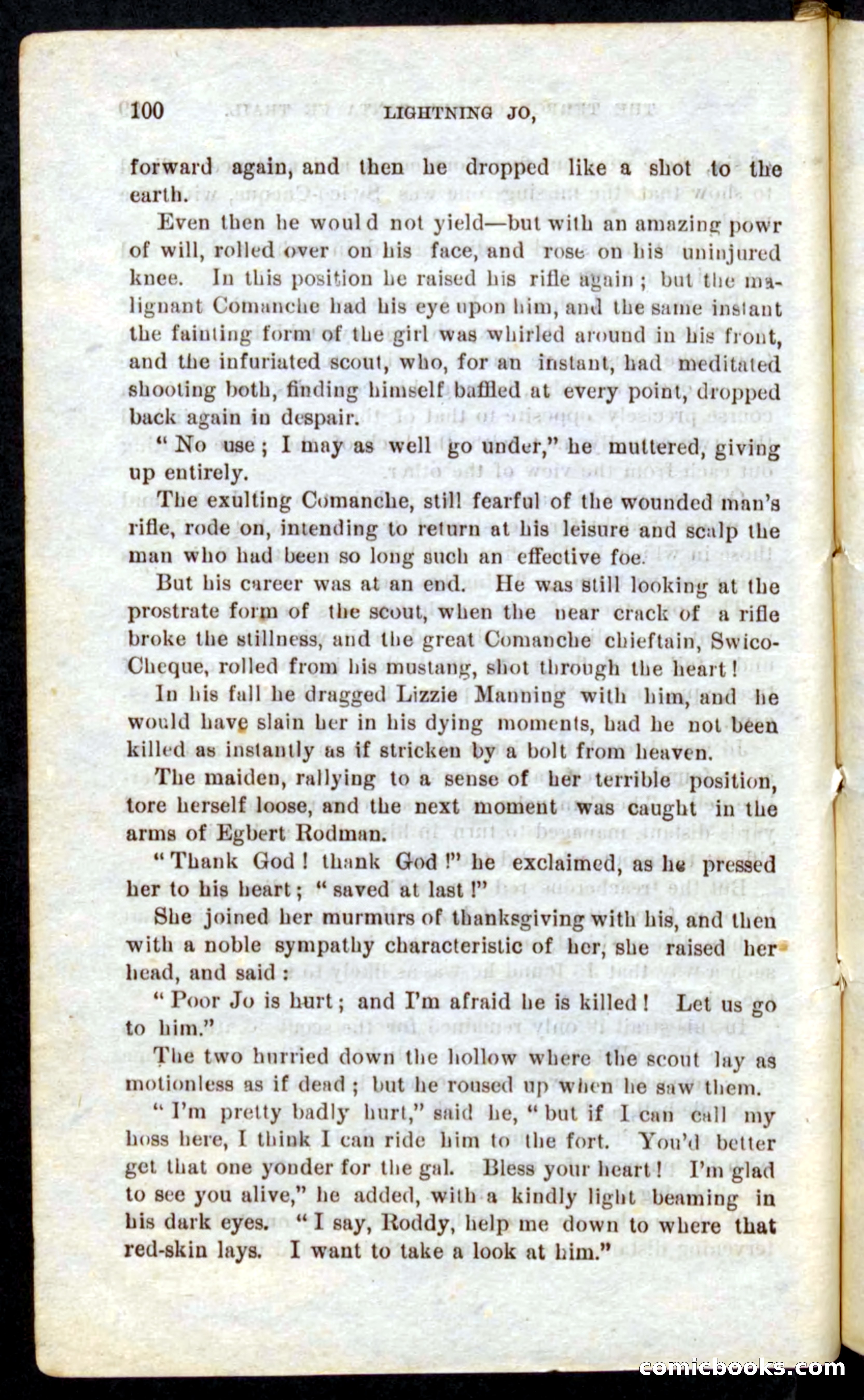 Beadle's Pocket Novels No. 9: Lightning Jo — page 96 of 100