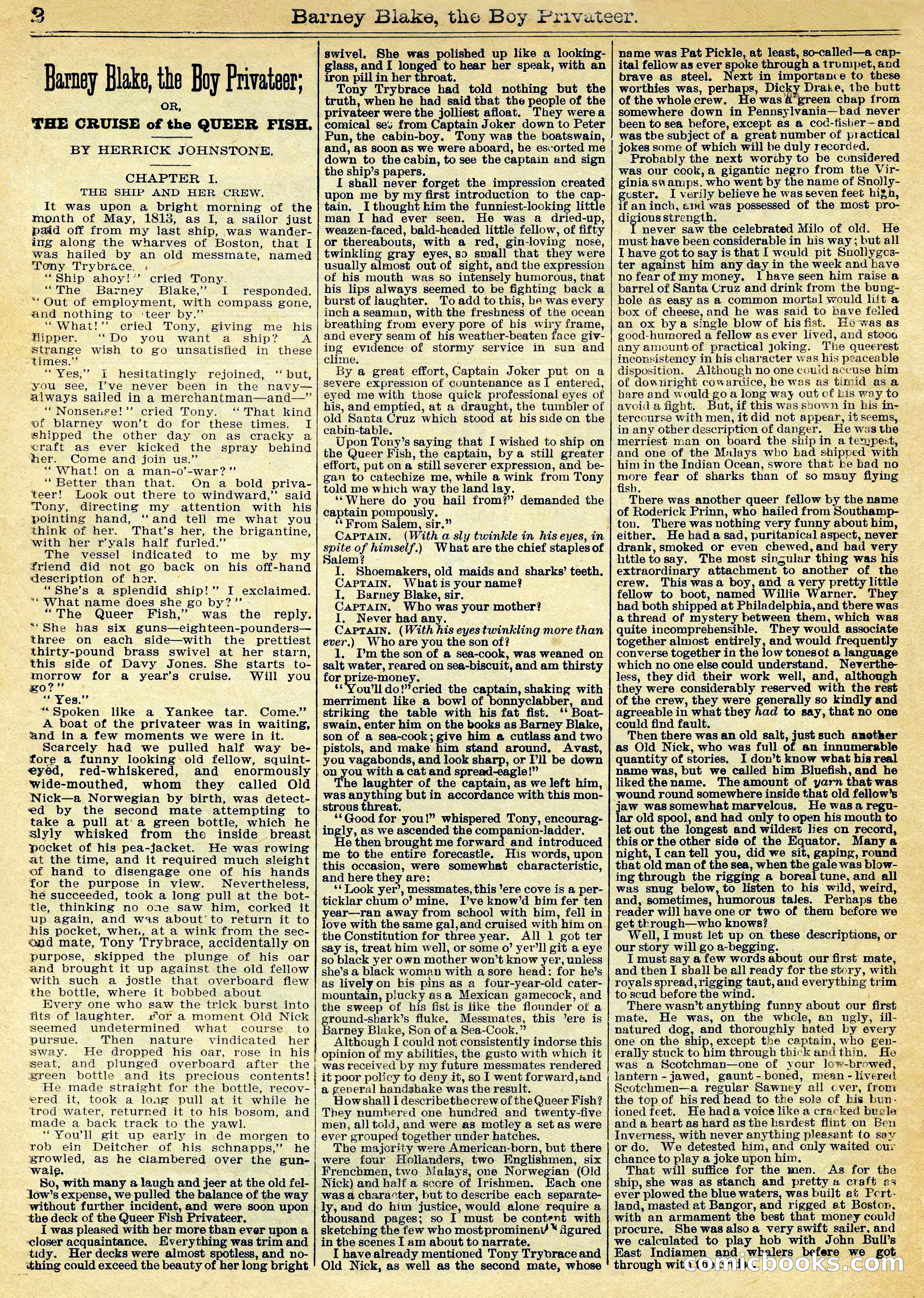 Beadle's Half Dime Library Vol. XL, No. 1020 — page 2 of 16