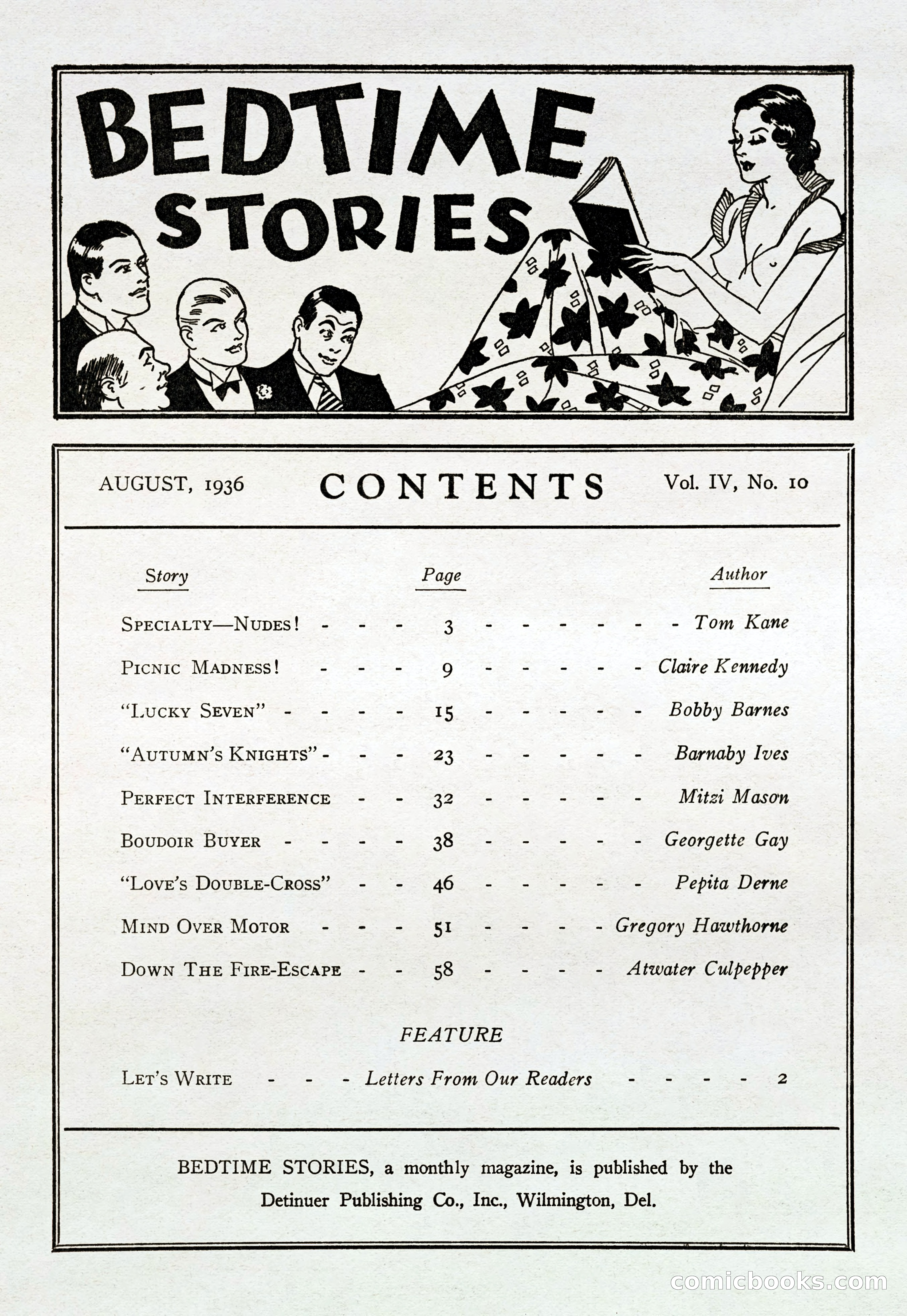 Bedtime Stories, August 1936 — page 3 of 68