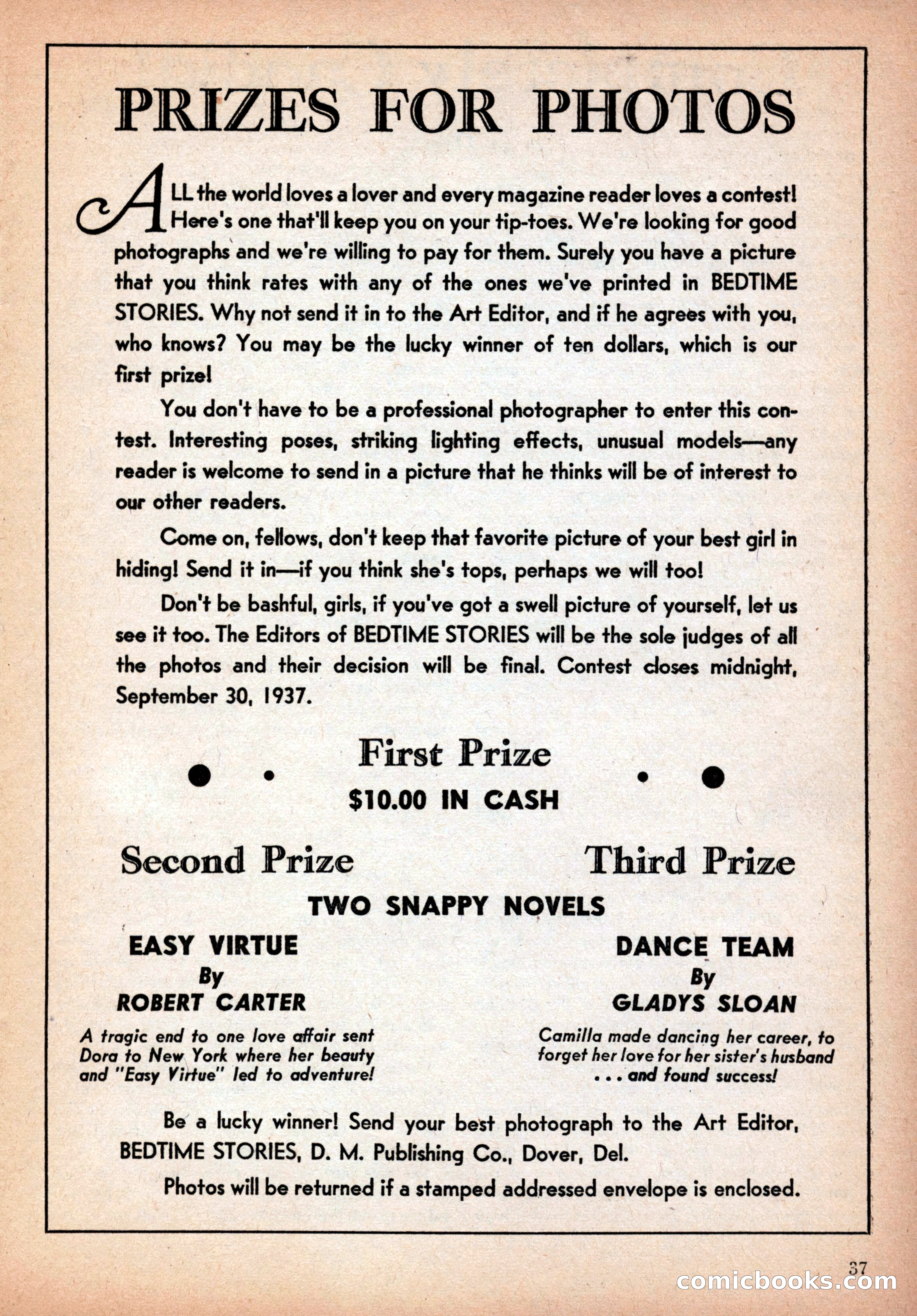 Bedtime Stories, October 1937 — page 39 of 68