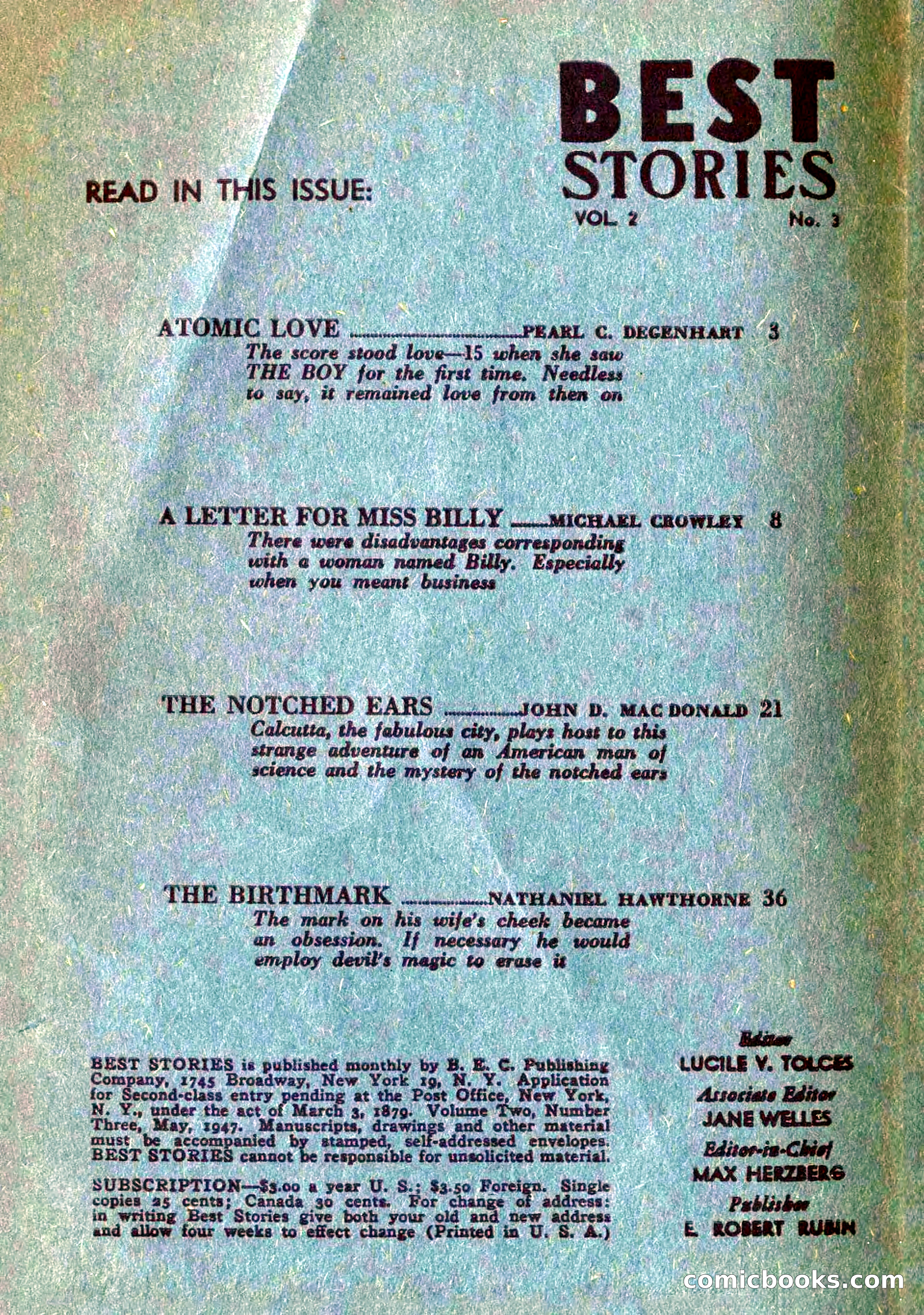 Best Stories, May 1947 — page 2 of 52