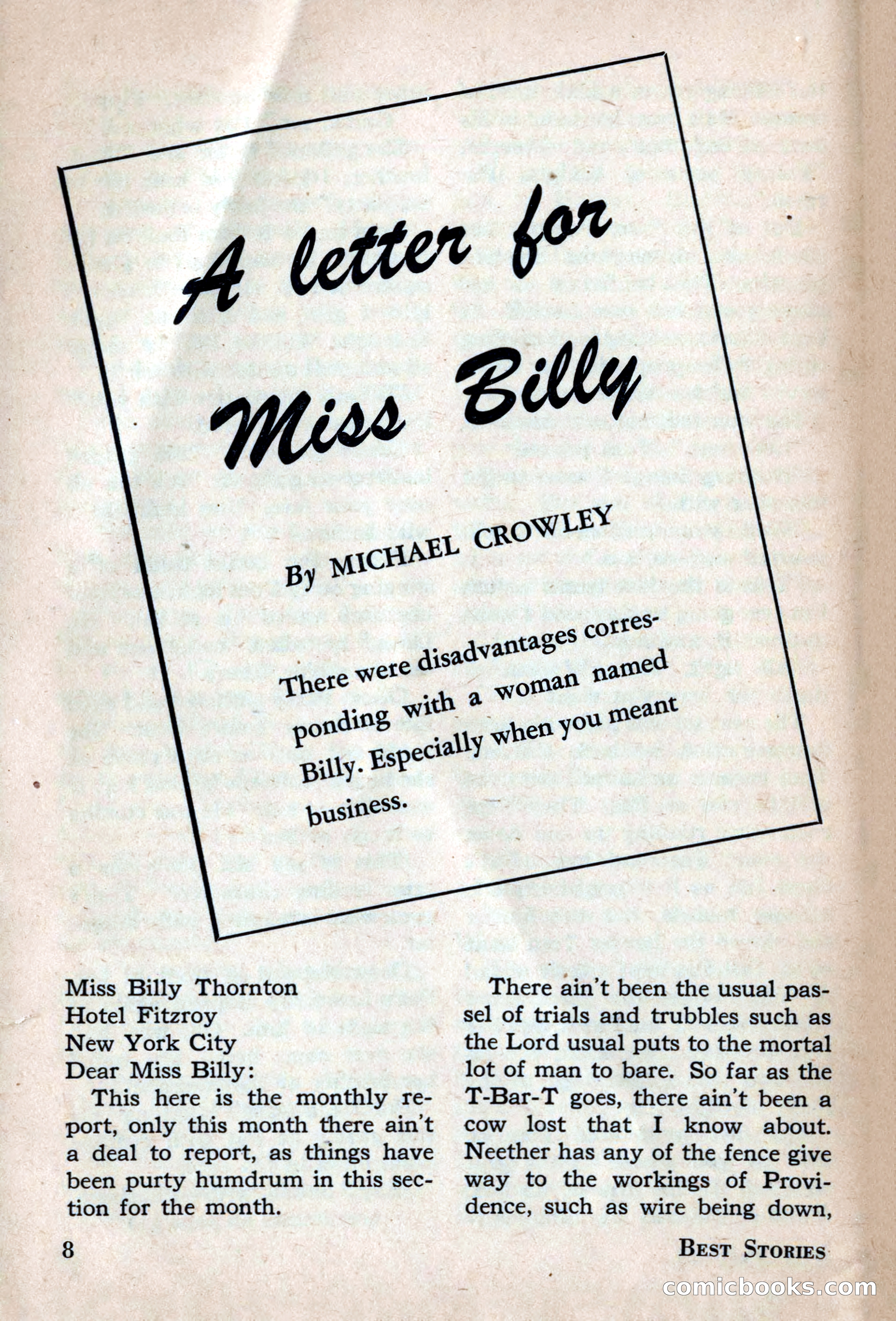 Best Stories, May 1947 — page 8 of 52