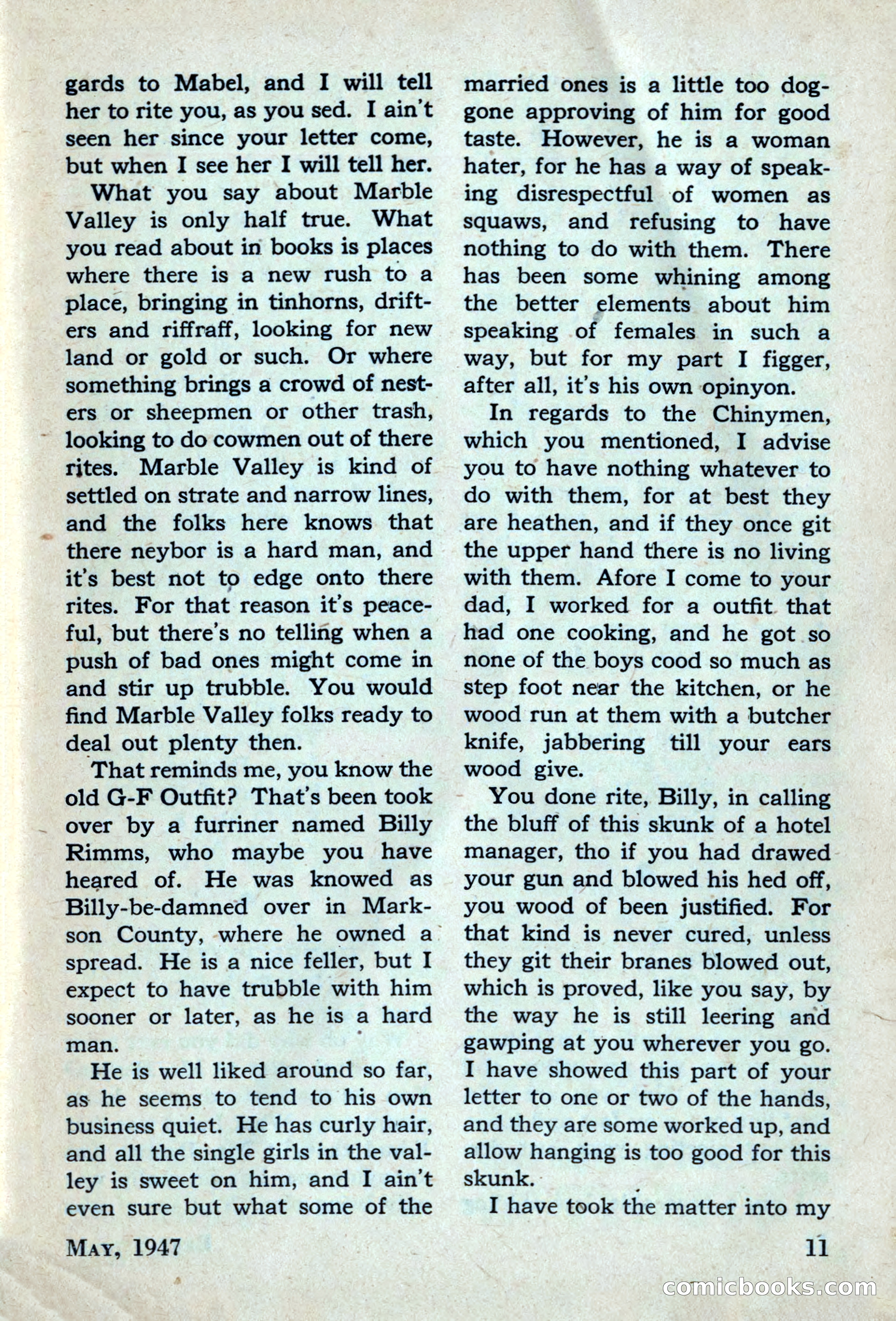 Best Stories, May 1947 — page 11 of 52