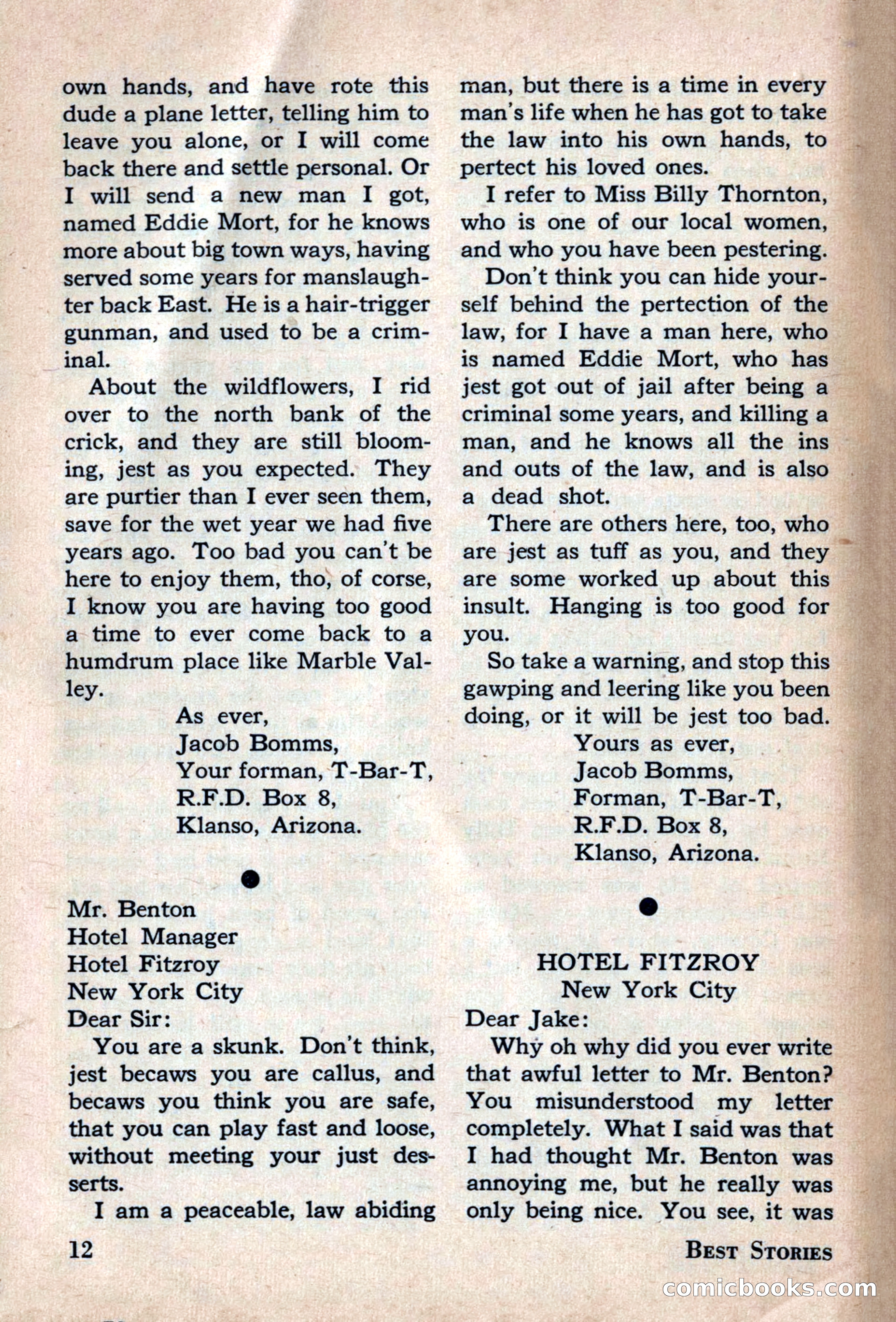 Best Stories, May 1947 — page 12 of 52