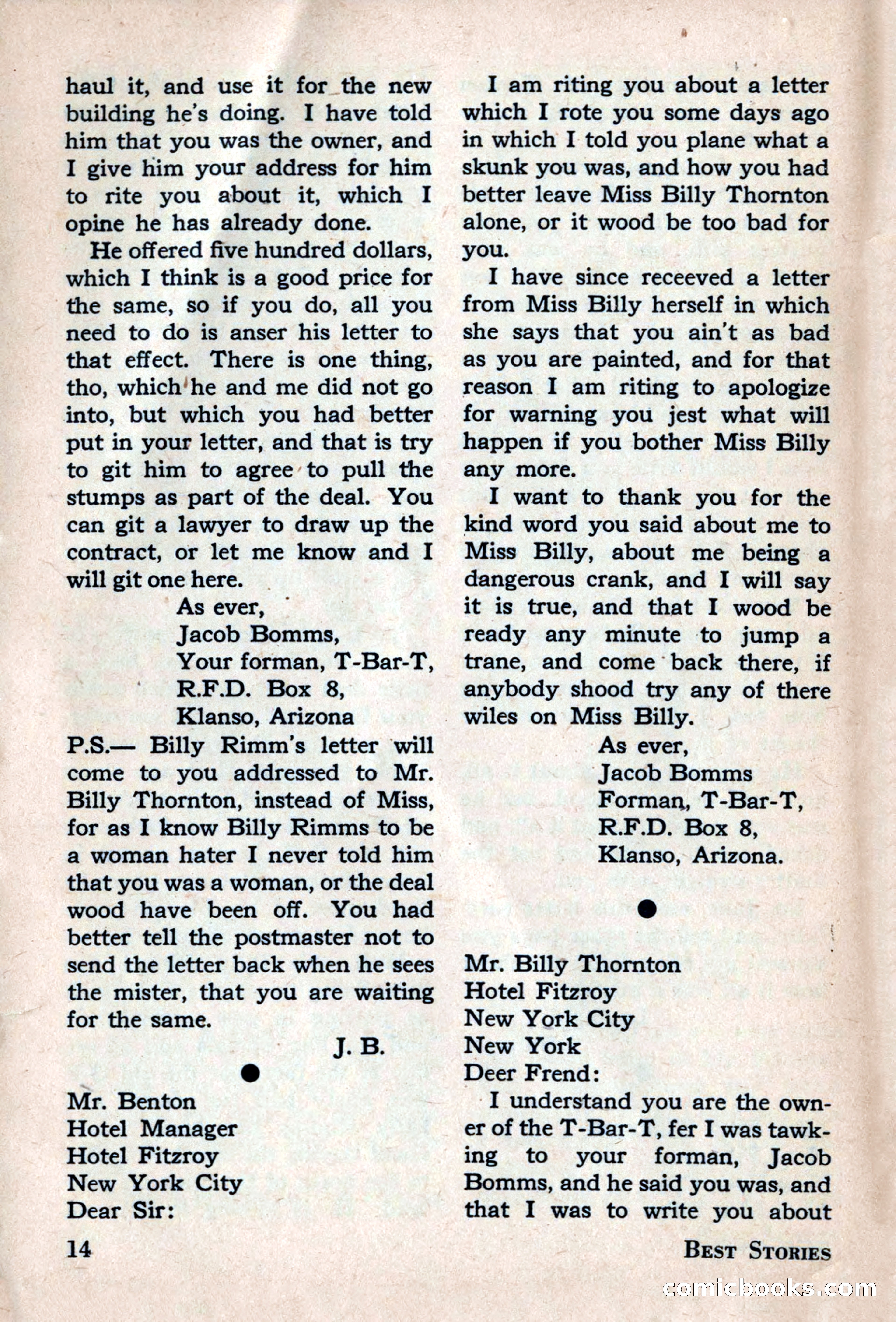 Best Stories, May 1947 — page 14 of 52