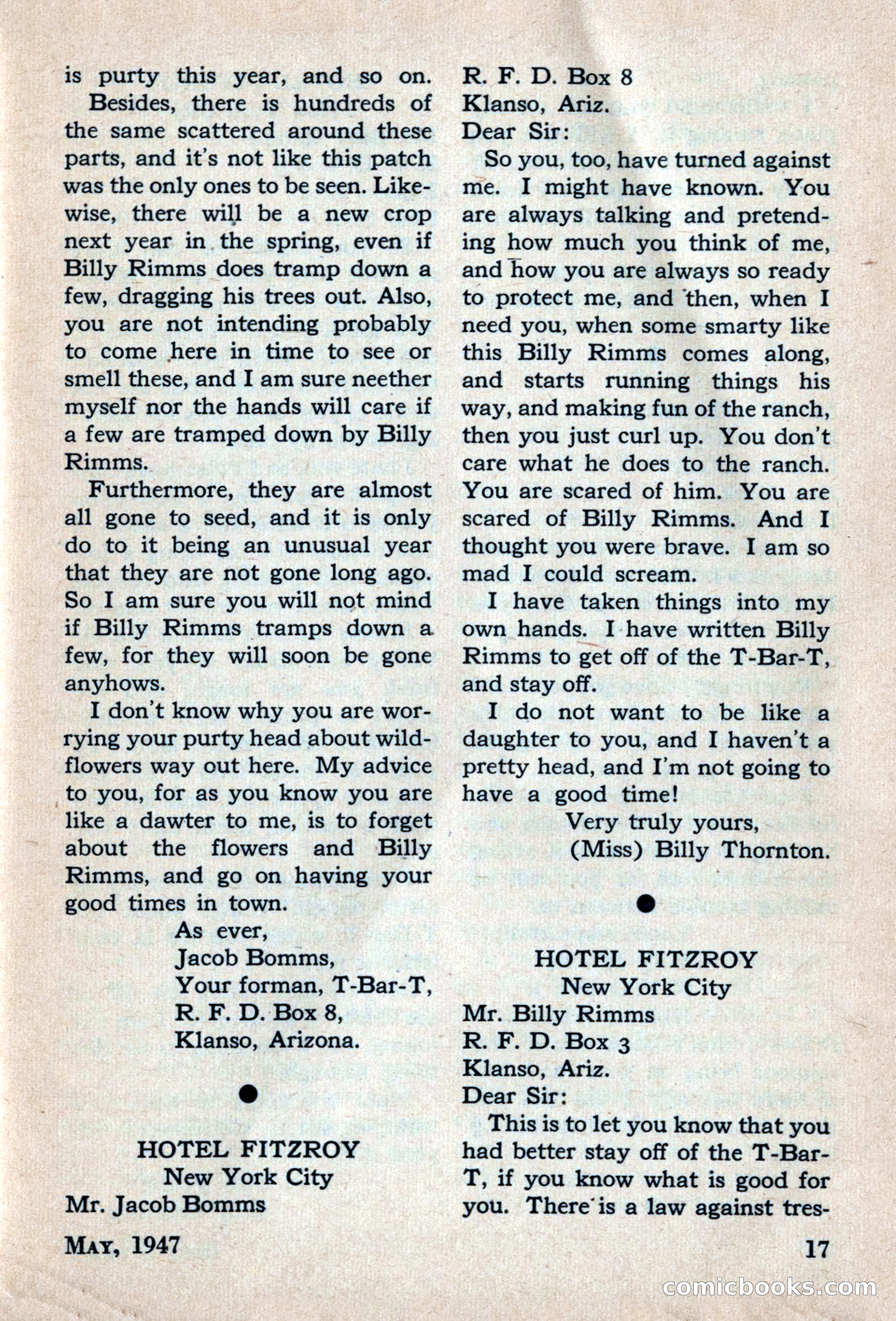Best Stories, May 1947 — page 17 of 52