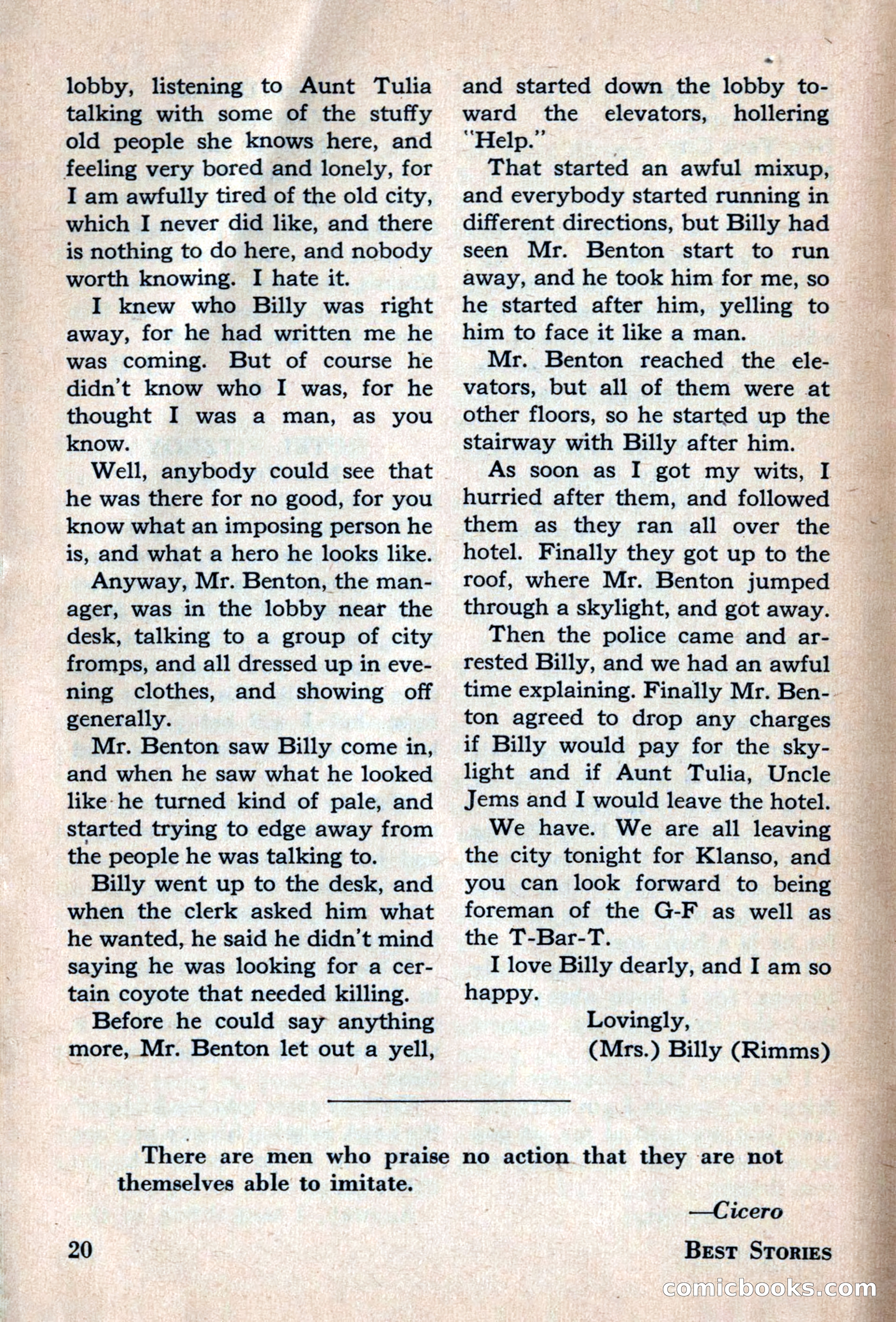 Best Stories, May 1947 — page 20 of 52