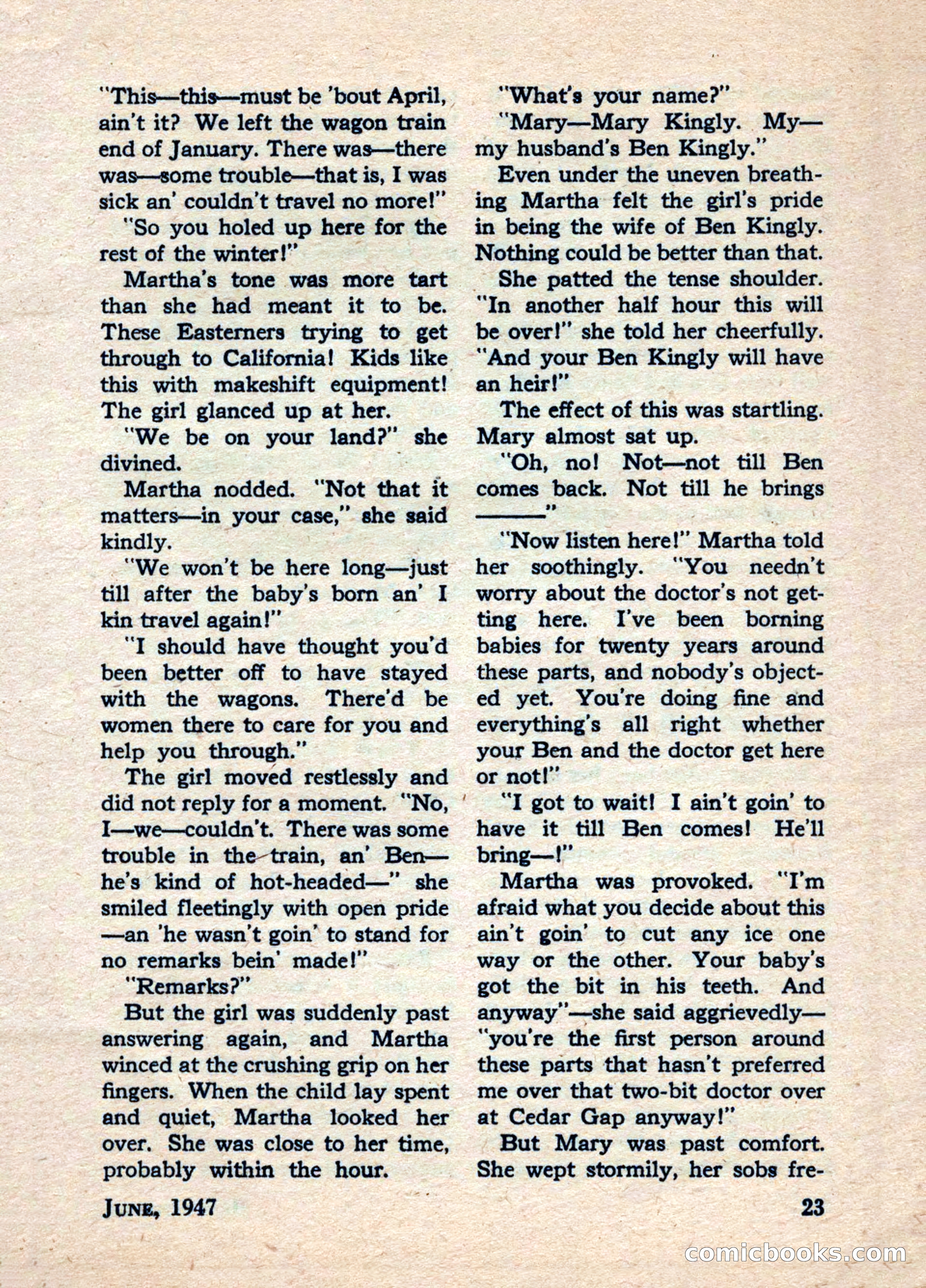 Best Stories, June 1947 — page 23 of 52