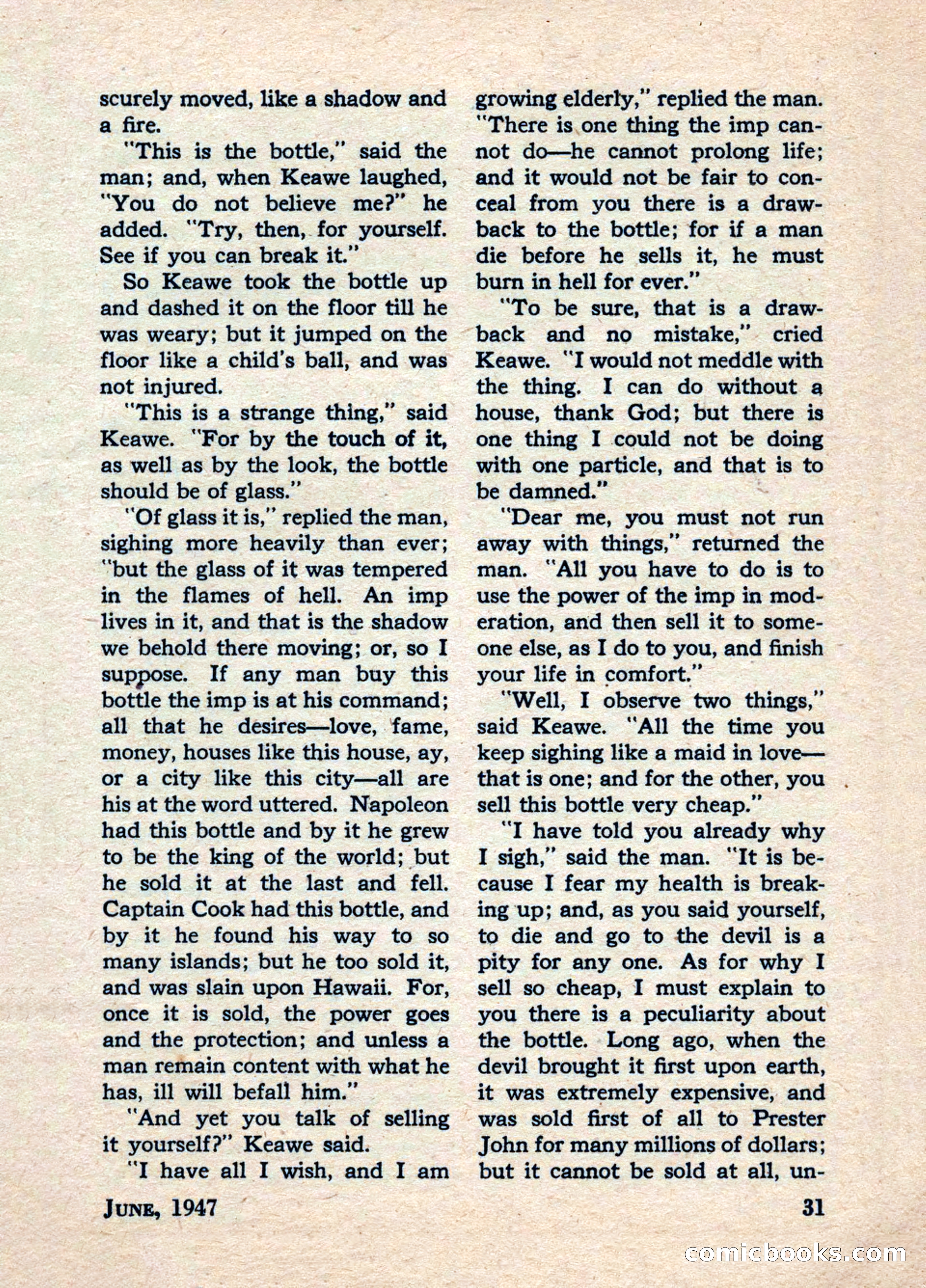 Best Stories, June 1947 — page 31 of 52