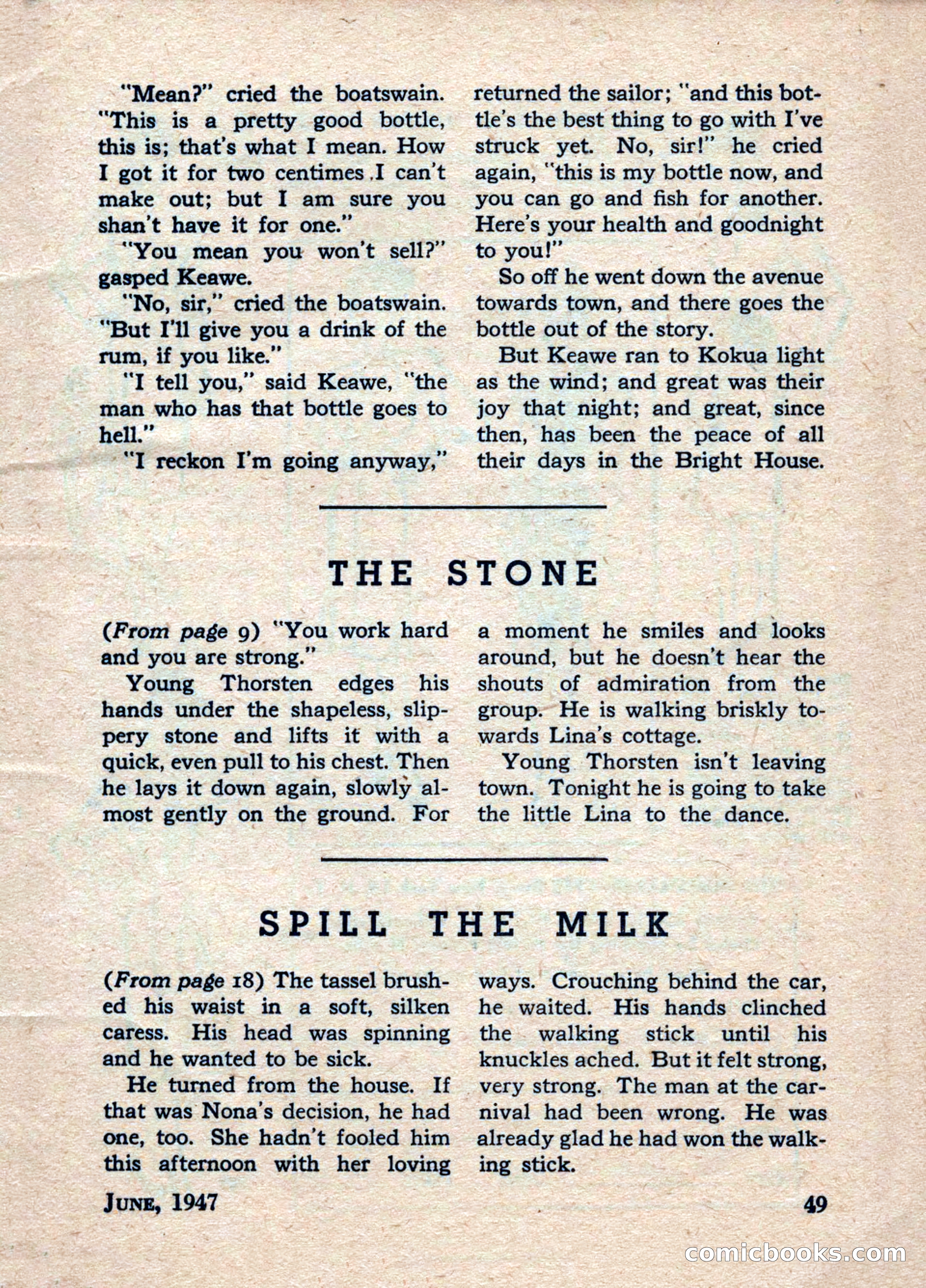Best Stories, June 1947 — page 49 of 52