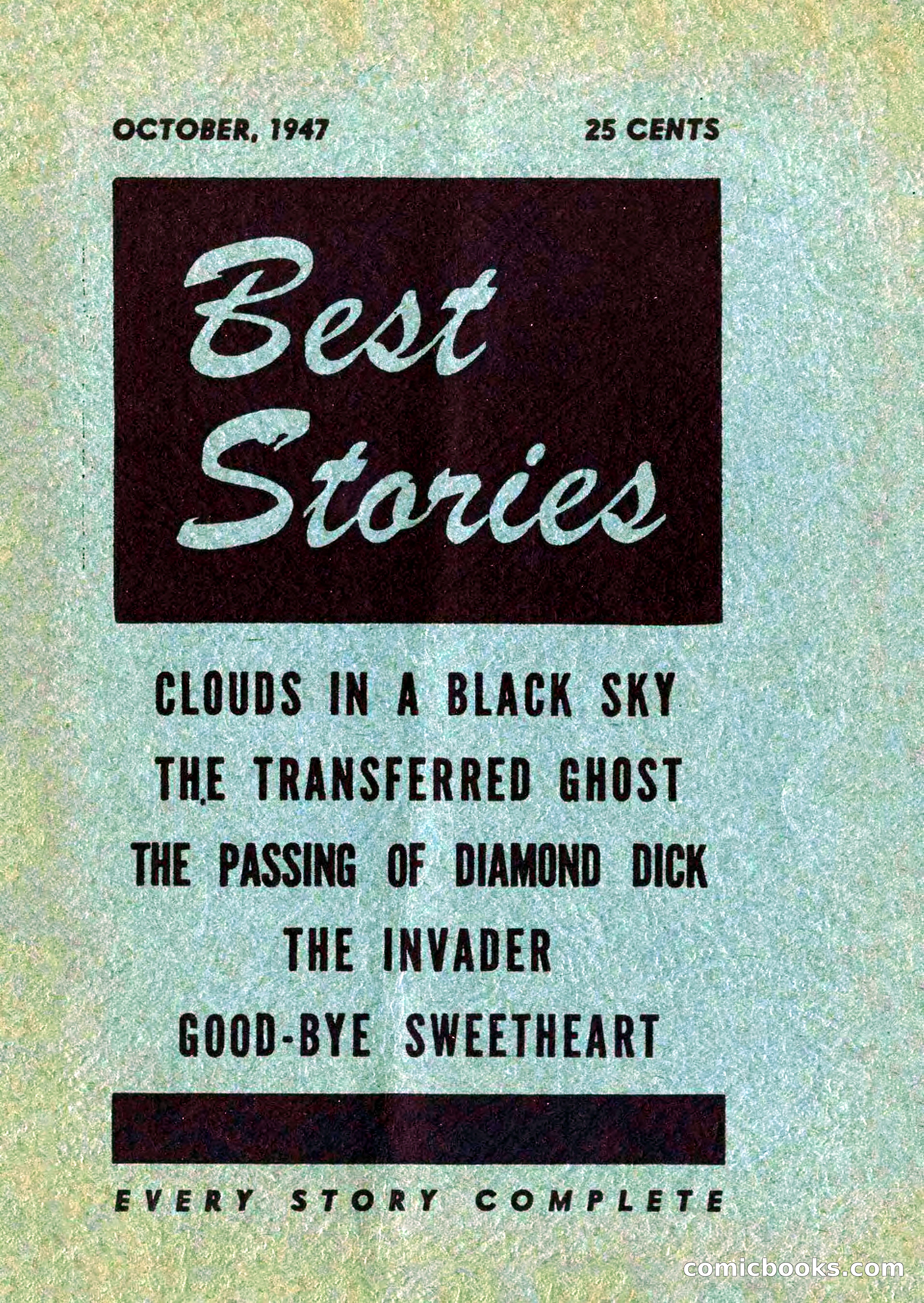 Best Stories, October 1947