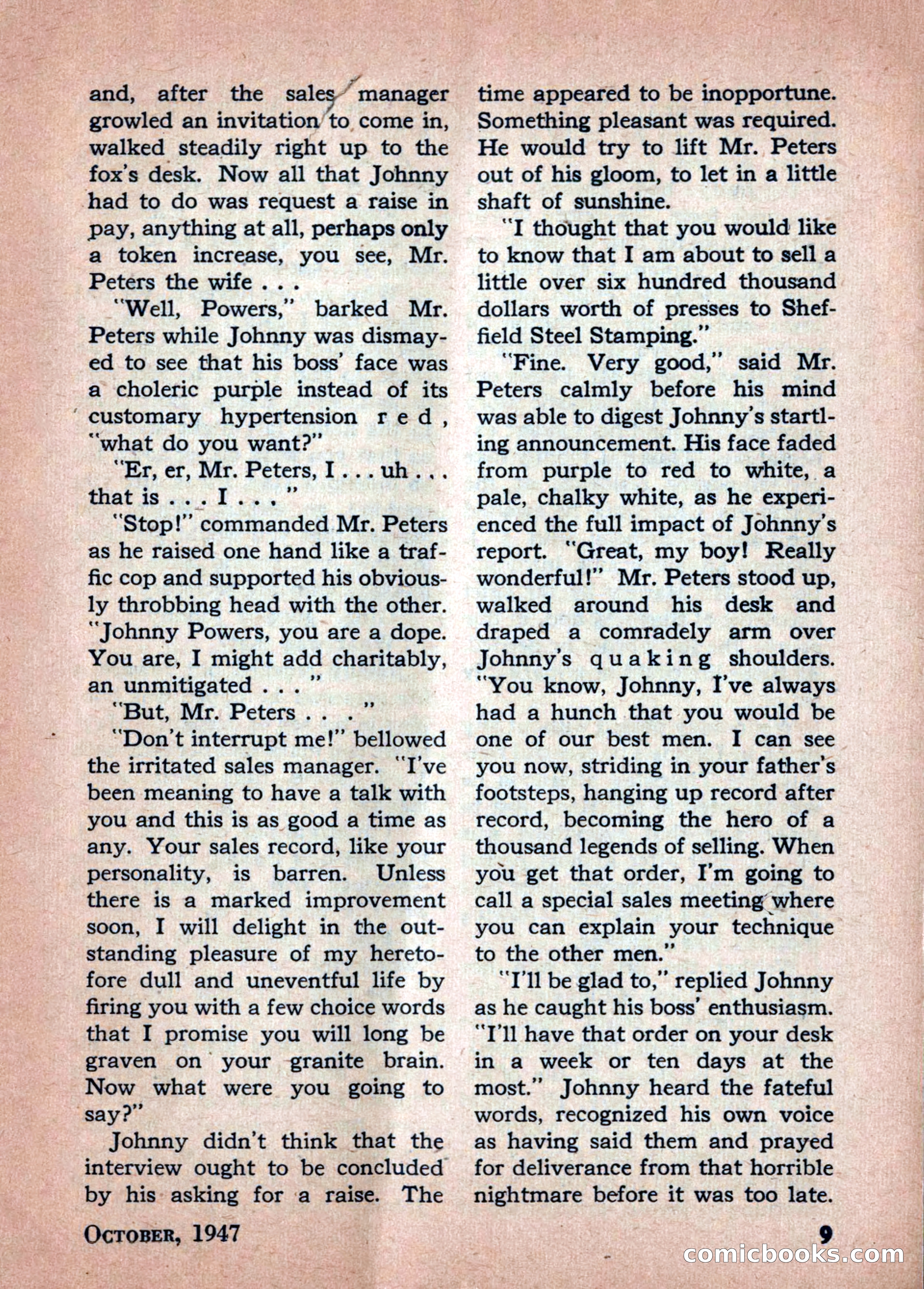 Best Stories, October 1947 — page 9 of 52