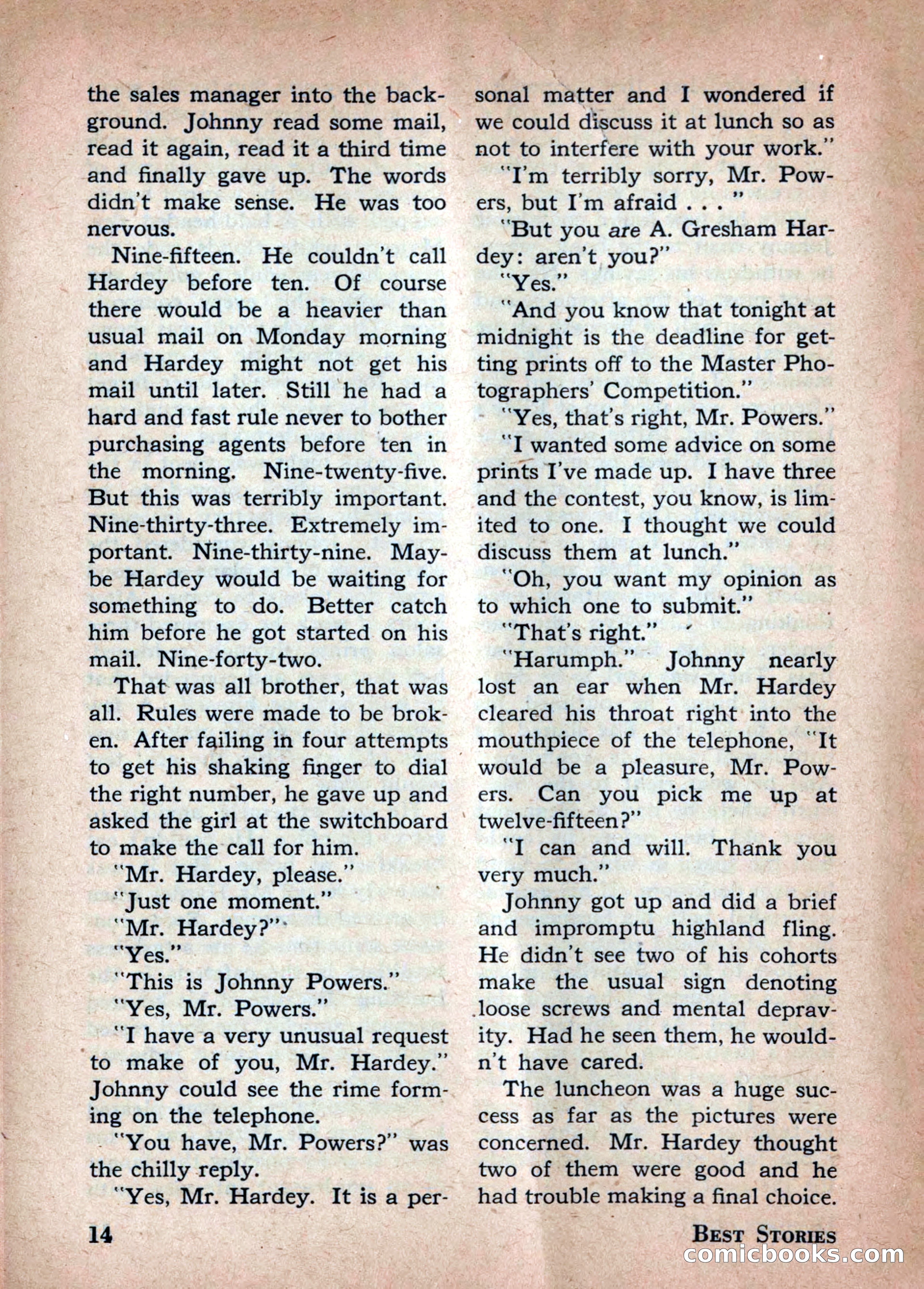 Best Stories, October 1947 — page 14 of 52