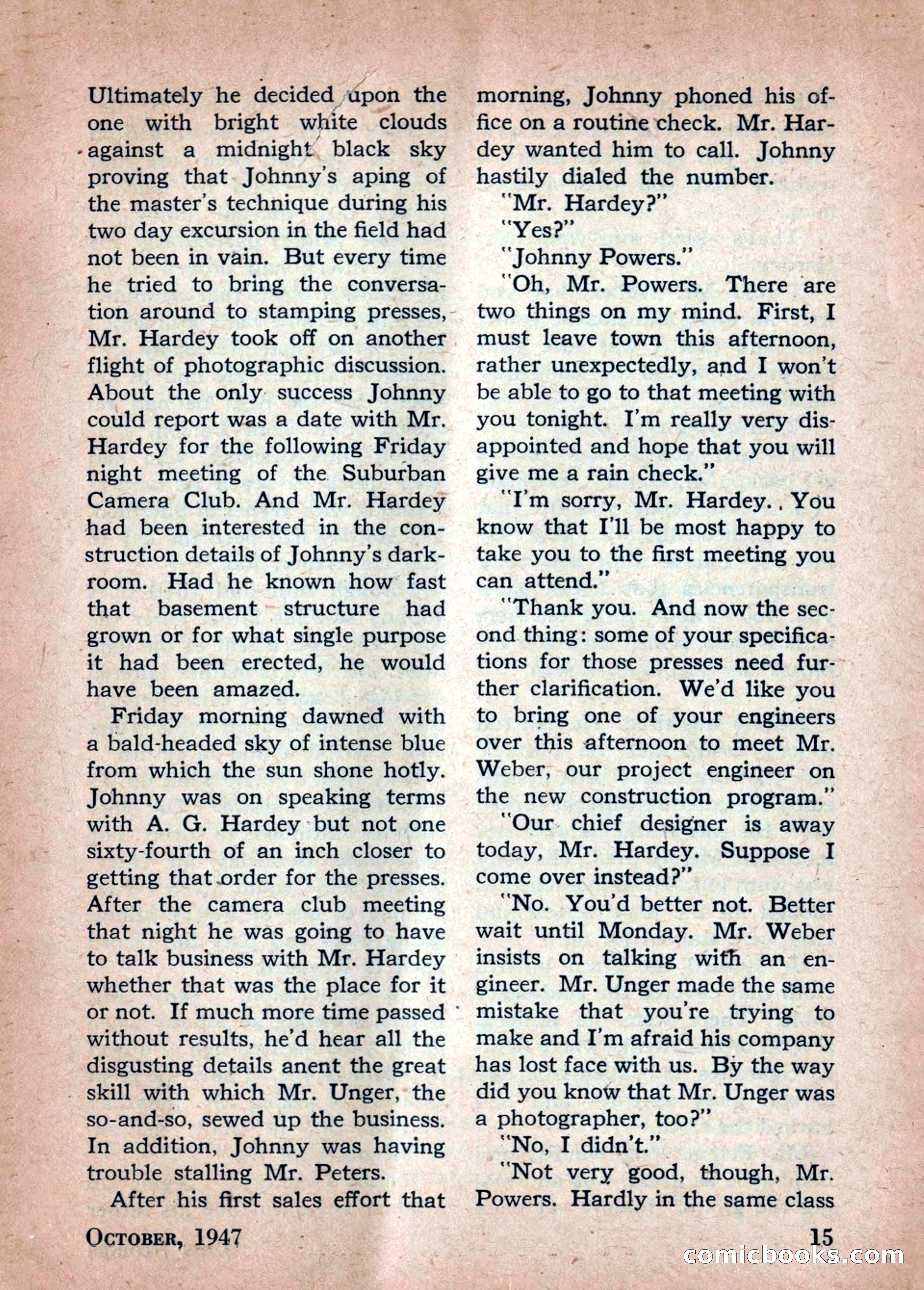 Best Stories, October 1947 — page 15 of 52