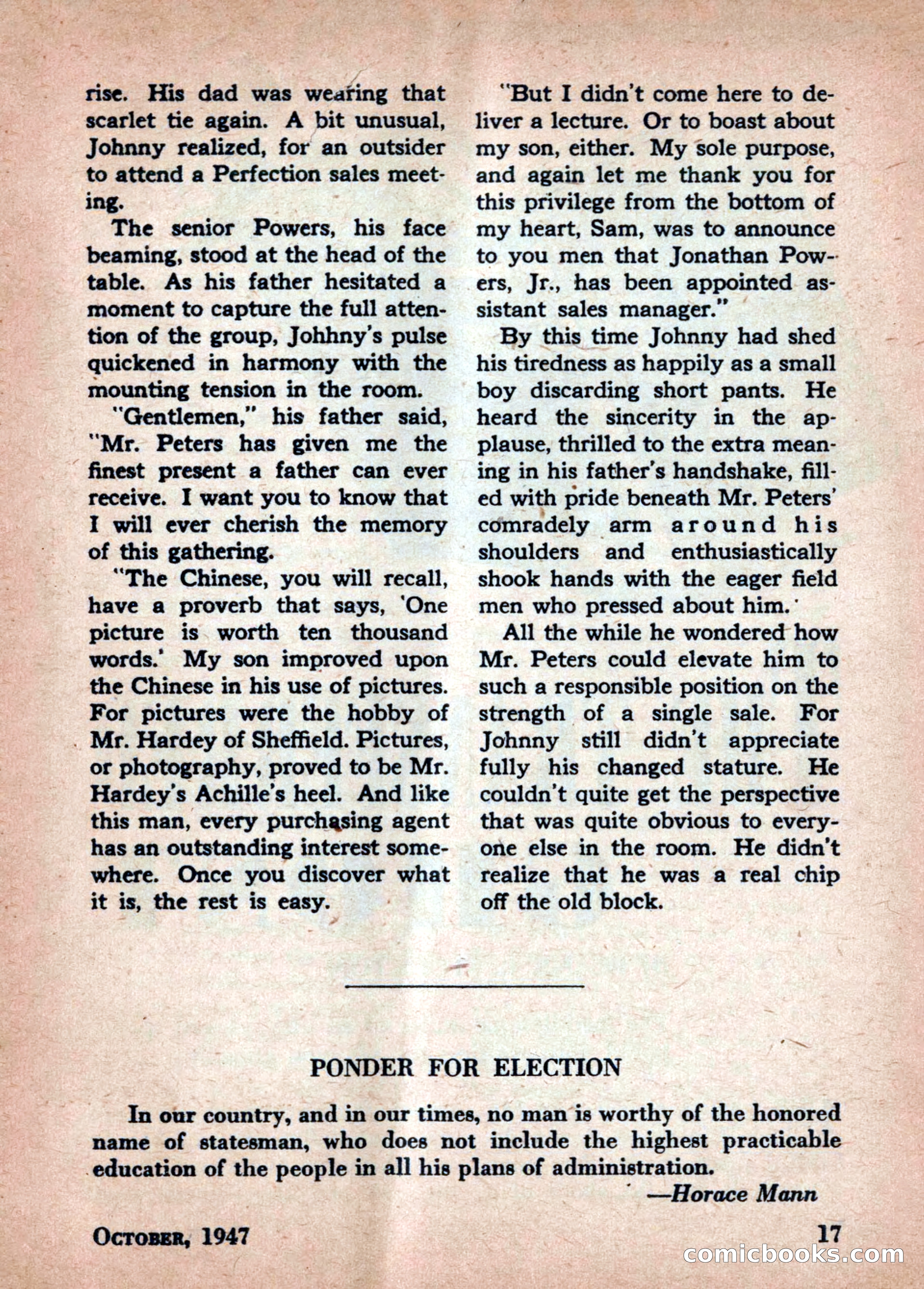 Best Stories, October 1947 — page 17 of 52