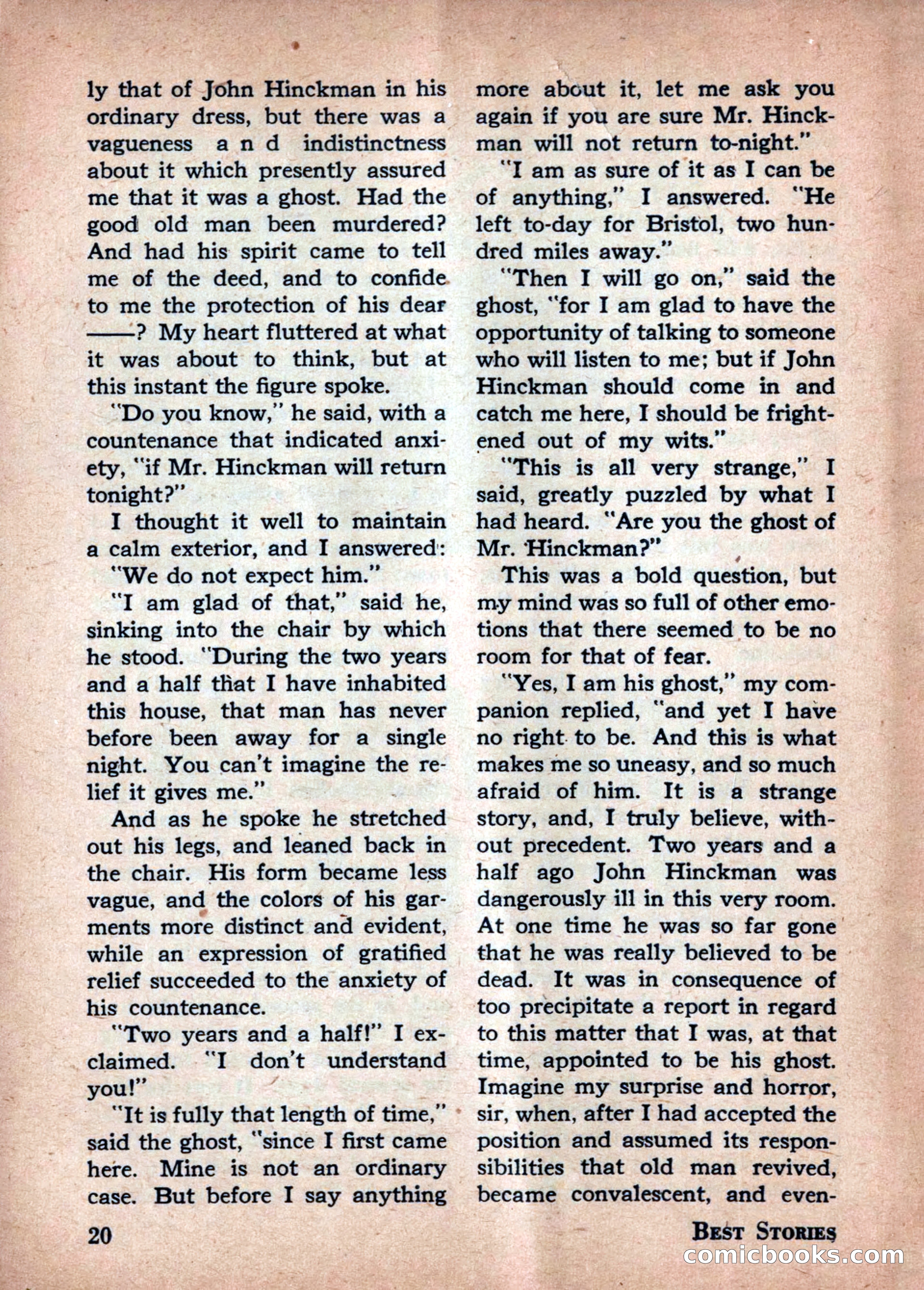 Best Stories, October 1947 — page 20 of 52