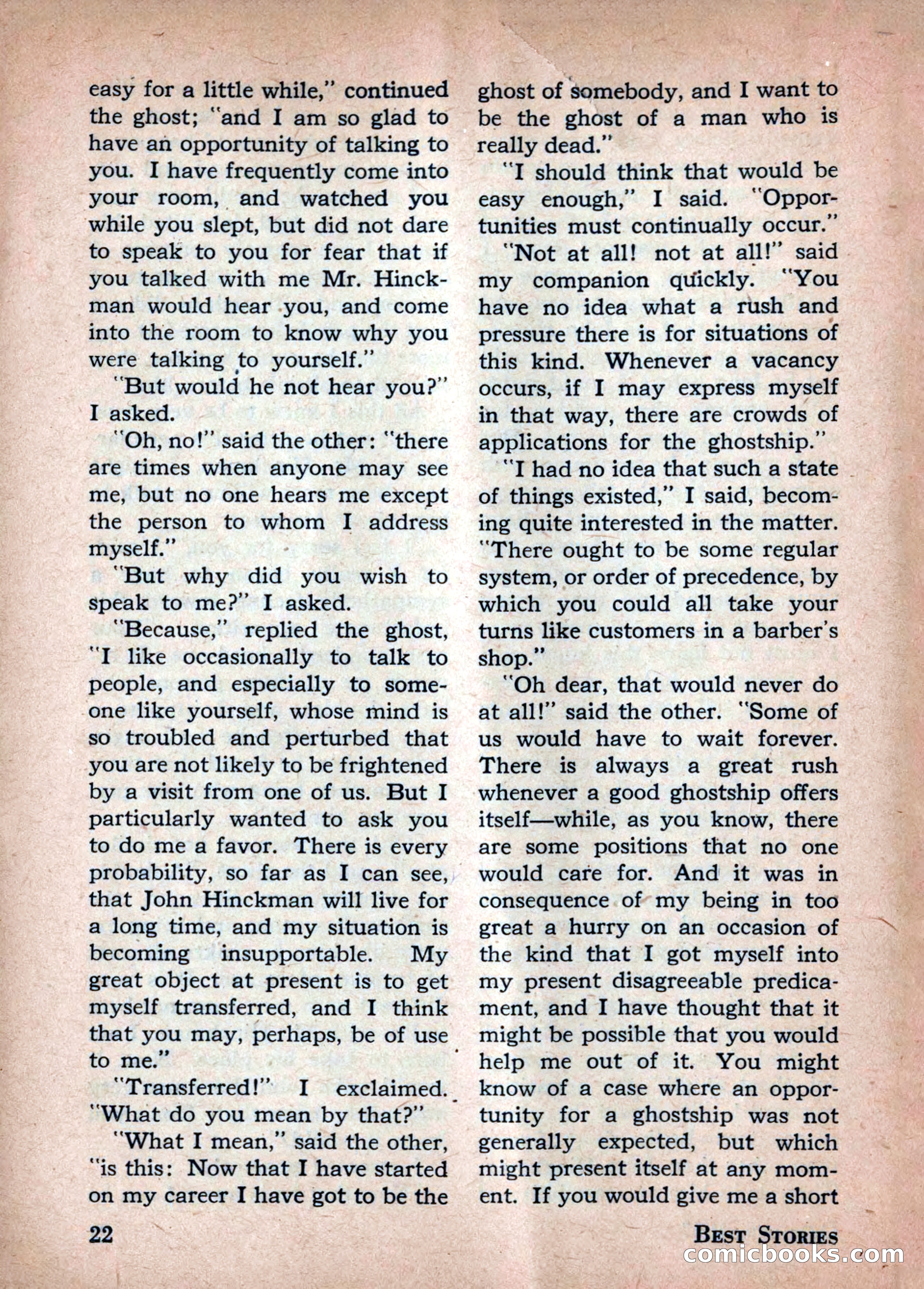 Best Stories, October 1947 — page 22 of 52